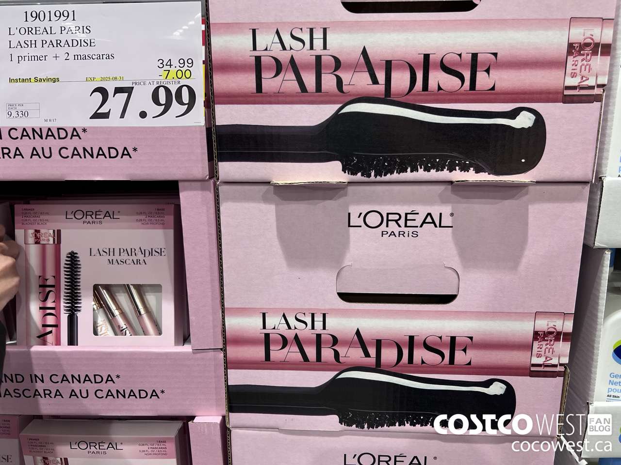 1901991 L'OREAL PARADISE LASH PARADISE 1 PRIMER + 2 MASCARA ($7.00 INSTANT SAVINGS EXPIRES ON 2025-08-31) $27.99