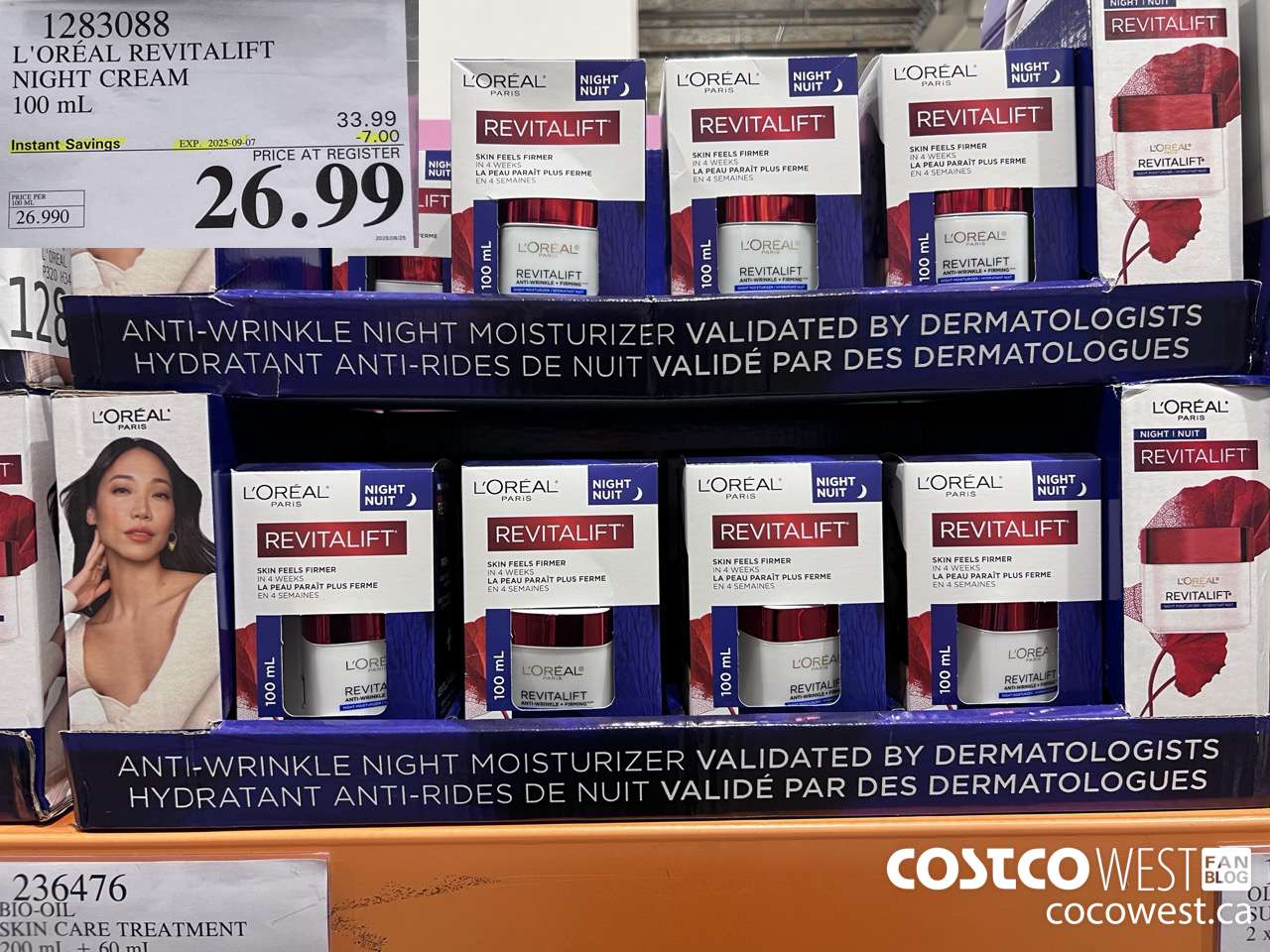 1283088 L'OREAL REVITALIFT NIGHT CREAM 100 mL ($7.00 INSTANT SAVINGS EXPIRES ON 2025-09-07) $26.99