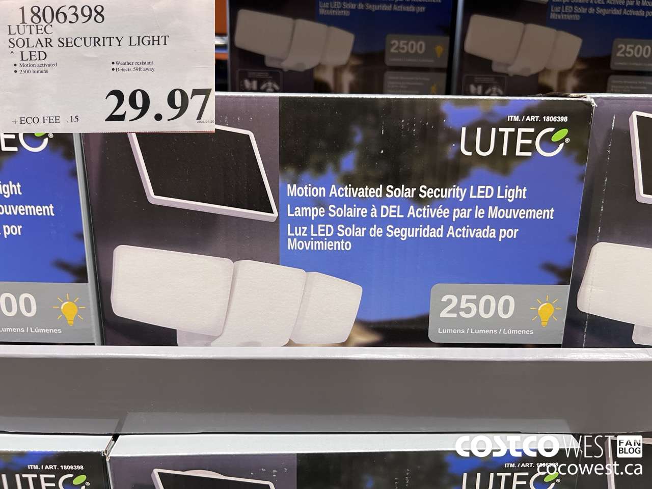 1806398 LUTEC SOLAR SECURITY LIGHT LED $29.97