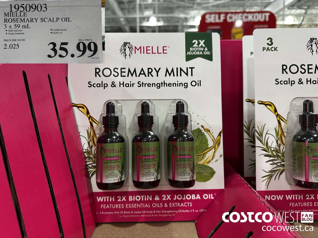 1950903 MIELLE ROSEMARY SCALP OIL 3 X 59ML $35.99