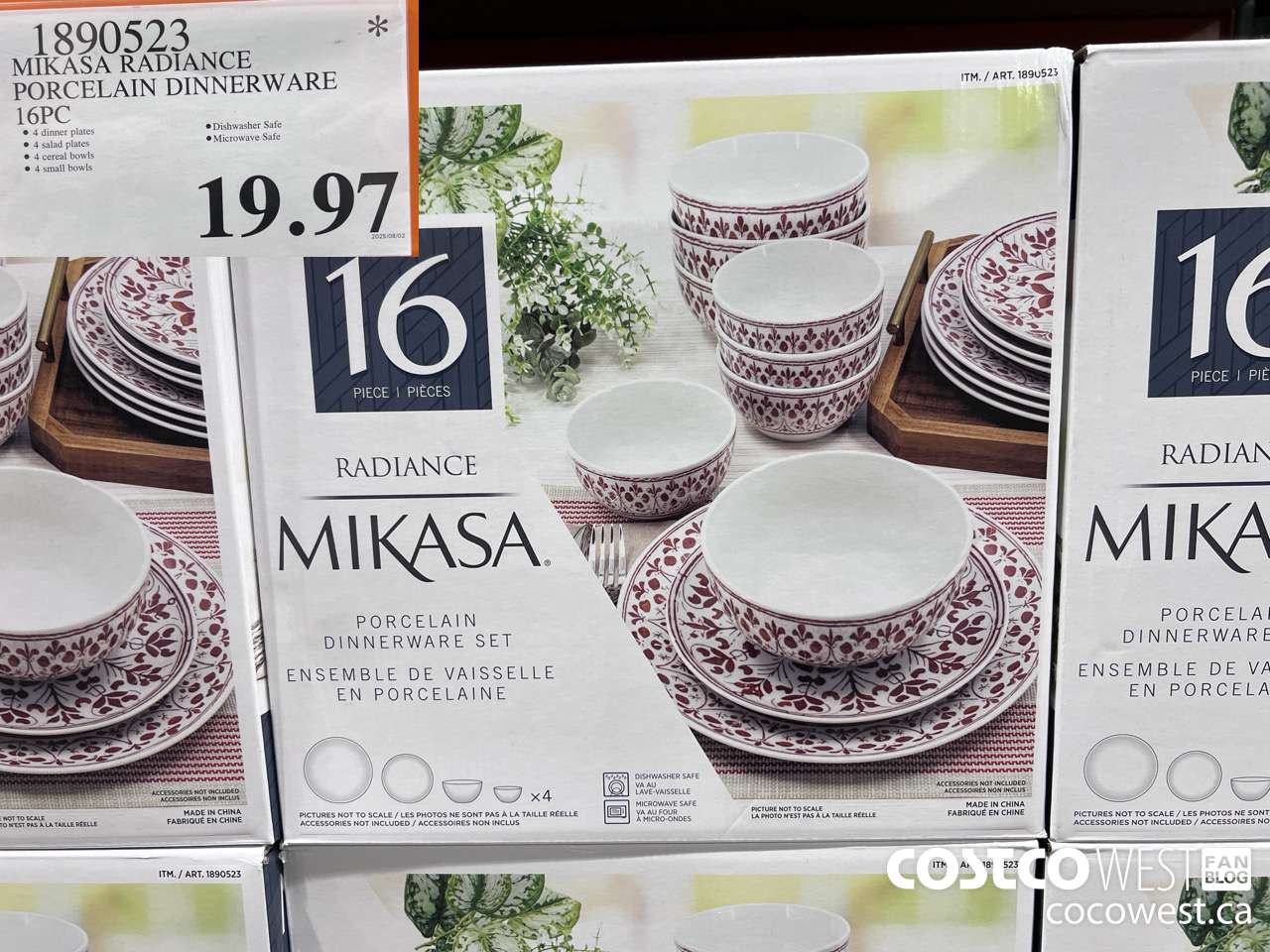 1890523 MIKASA RADIANCE PORCELAINE DINNERWARE 16PC $19.97