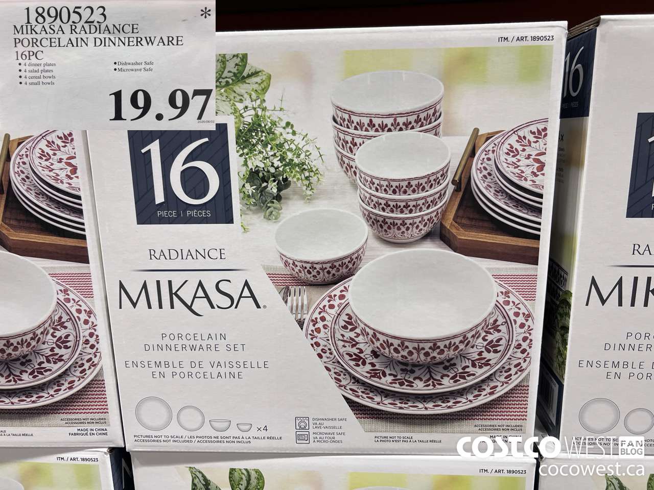1890523 MIKASA RADIANCE PORCELAINE DINNERWARE 16PC $19.97