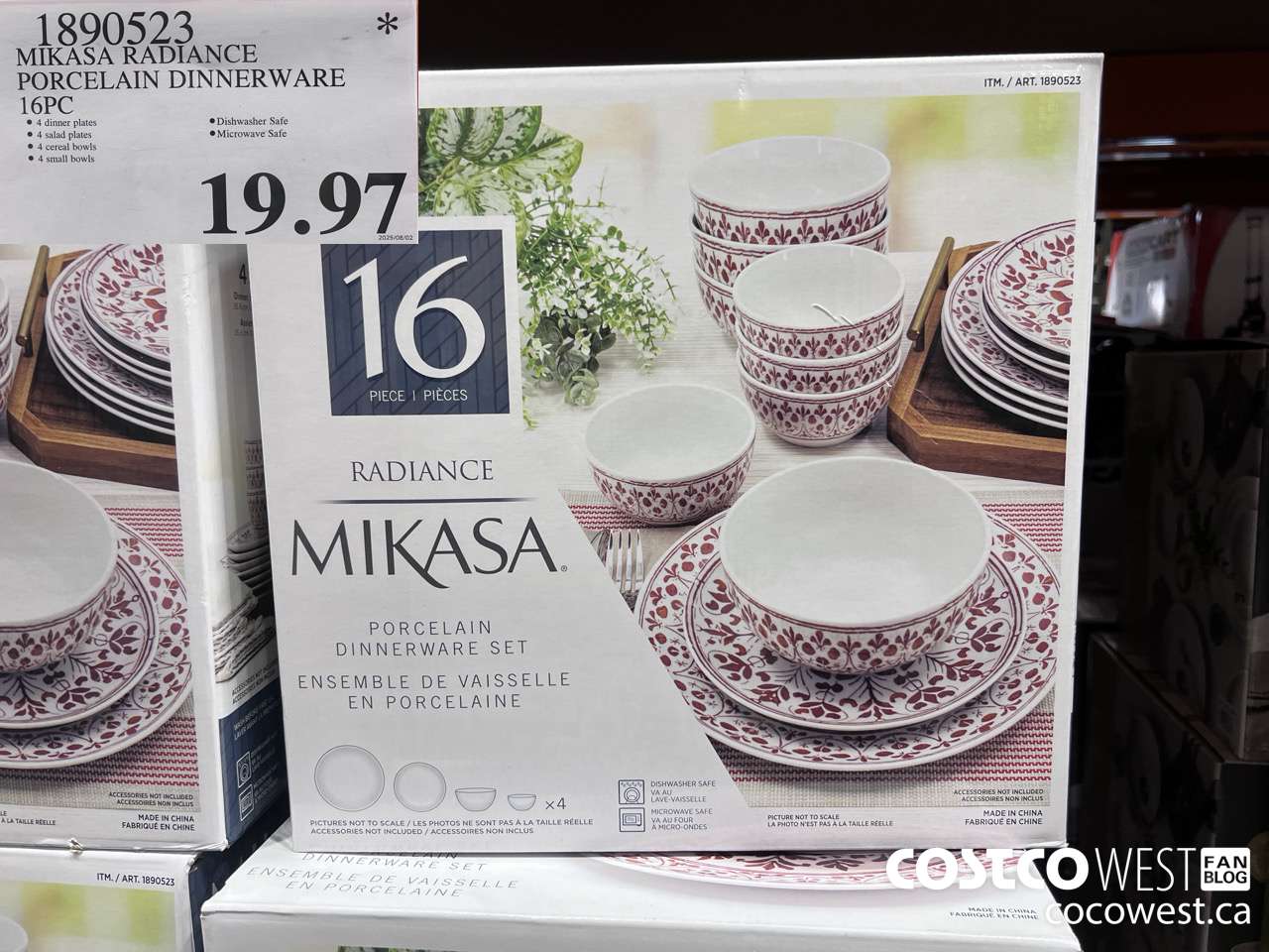 1890523 MIKASA RADIANCE PORCELAINE DINNERWARE 16PC $19.97