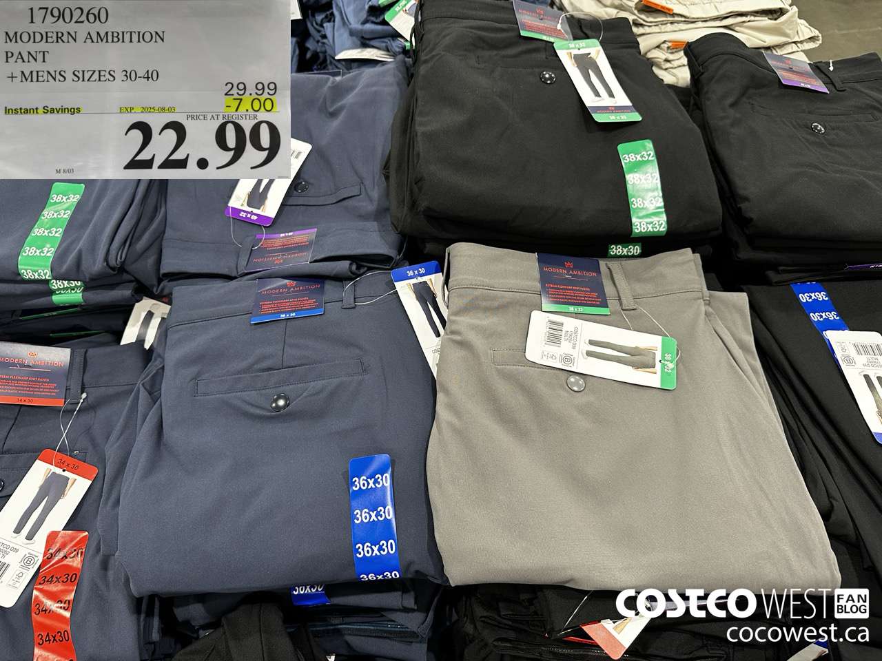 1790260 MODERN AMBITION PANT MENS SIZES 30-40 ($7.00 INSTANT SAVINGS EXPIRES ON 2025-08-03) $22.99