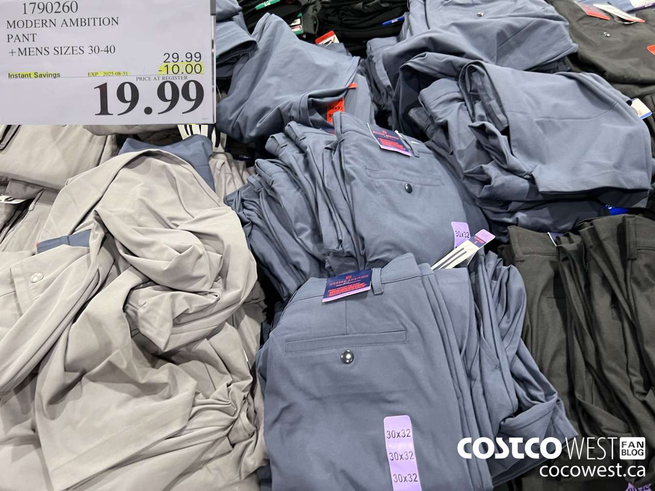 1790260 MODERN AMBITION PANT MENS SIZES 30-40 ($10.00 INSTANT SAVINGS EXPIRES ON 2025-08-31) $19.99