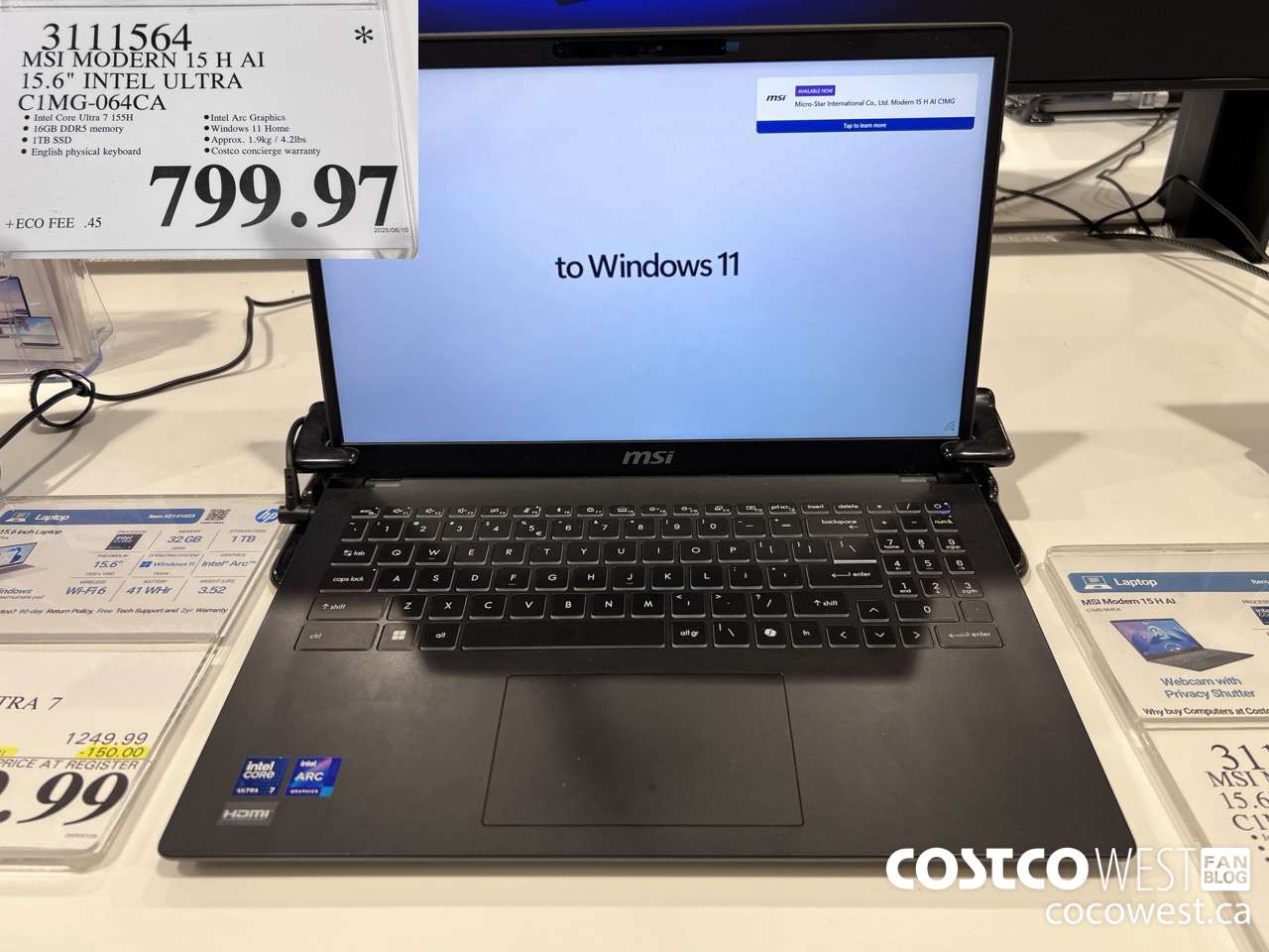 3111564 MSI MODERN 15 H AI 15.6