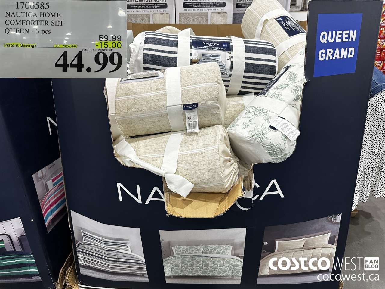 1706585 NAUTICA HOME COMFORTER SET QUEEN 3 PCS ($15.00 INSTANT SAVINGS EXPIRES ON 2025-09-07) $44.99