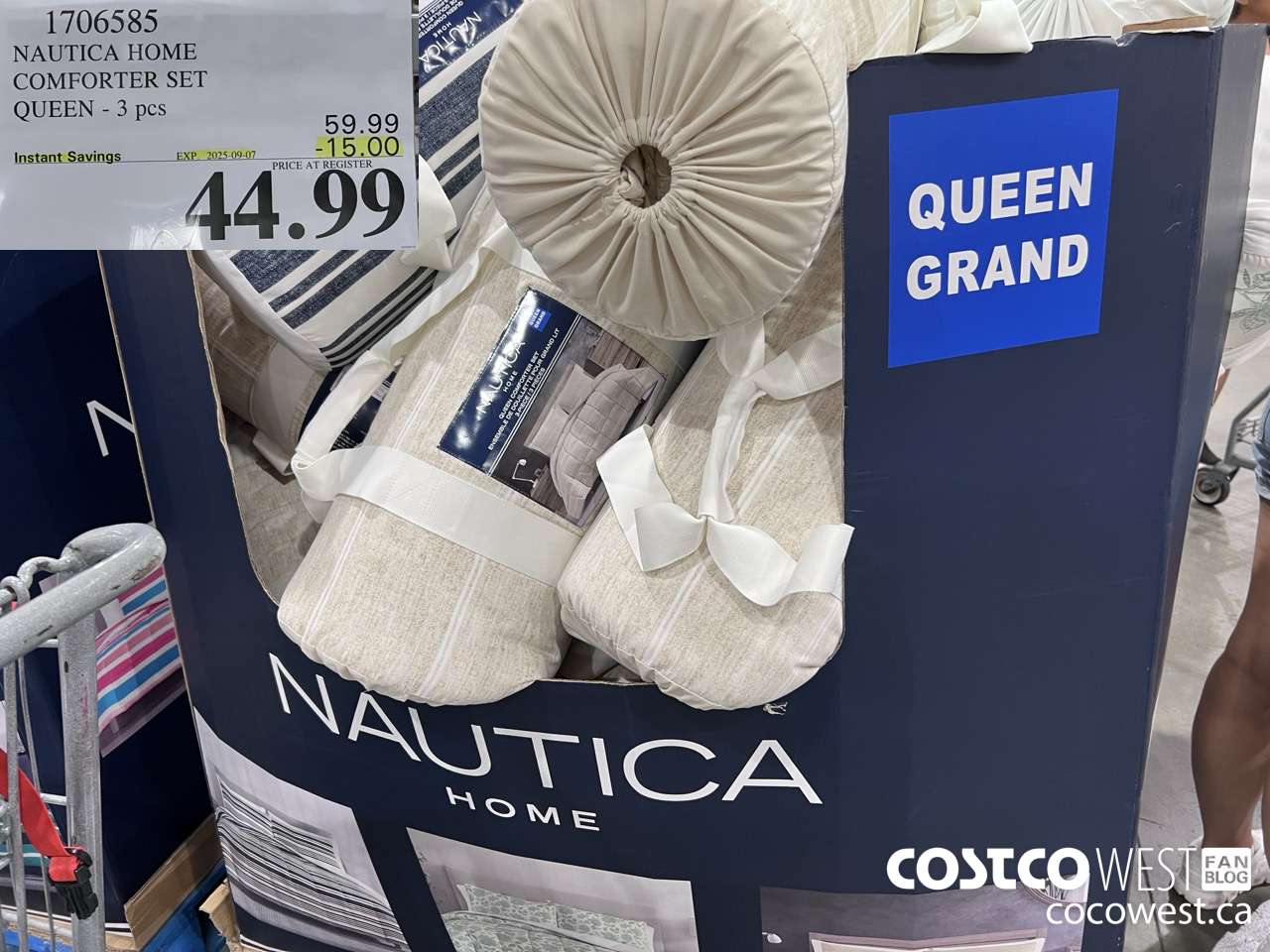1706585 NAUTICA HOME COMFORTER SET QUEEN 3 PCS ($15.00 INSTANT SAVINGS EXPIRES ON 2025-09-07) $44.99