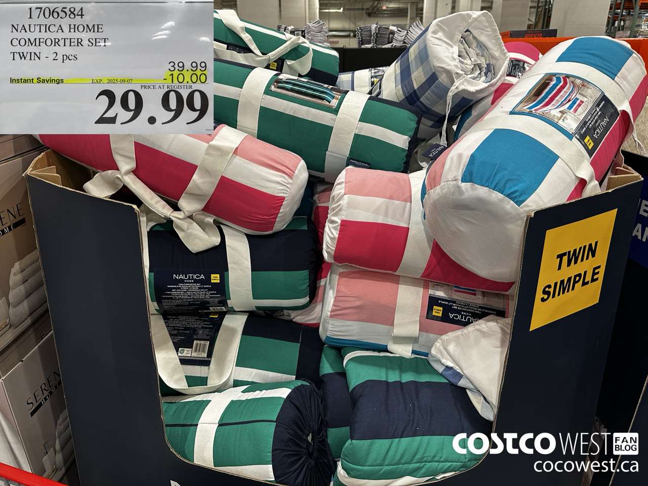 1706584 NAUTICA HOME COMFORTER SET TWIN 2PCS ($10.00 INSTANT SAVINGS EXPIRES ON 2025-09-07) $29.99
