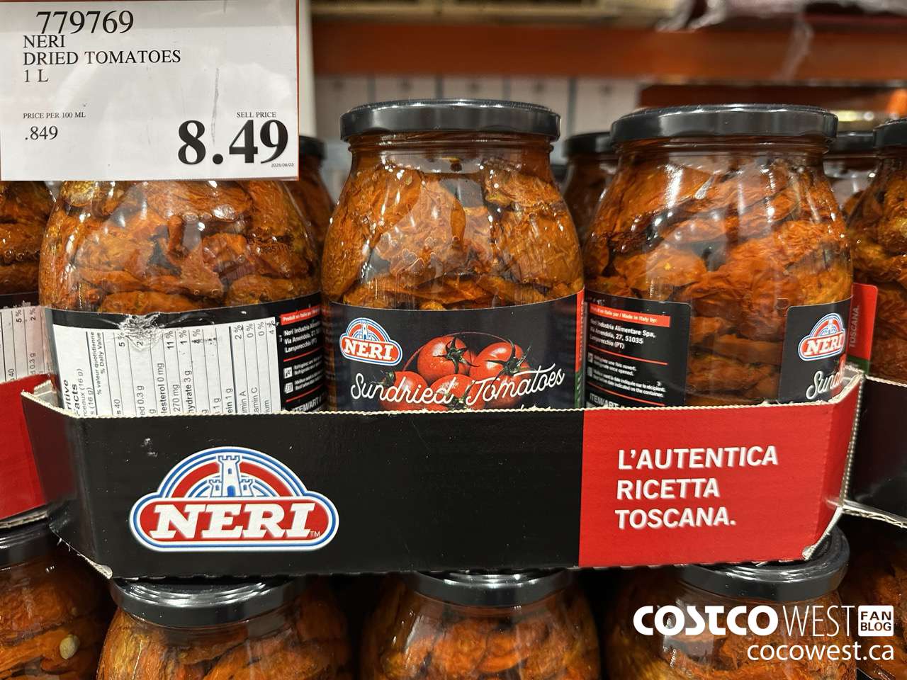 779769 NERI DRIED TOMATOES 1L $8.49