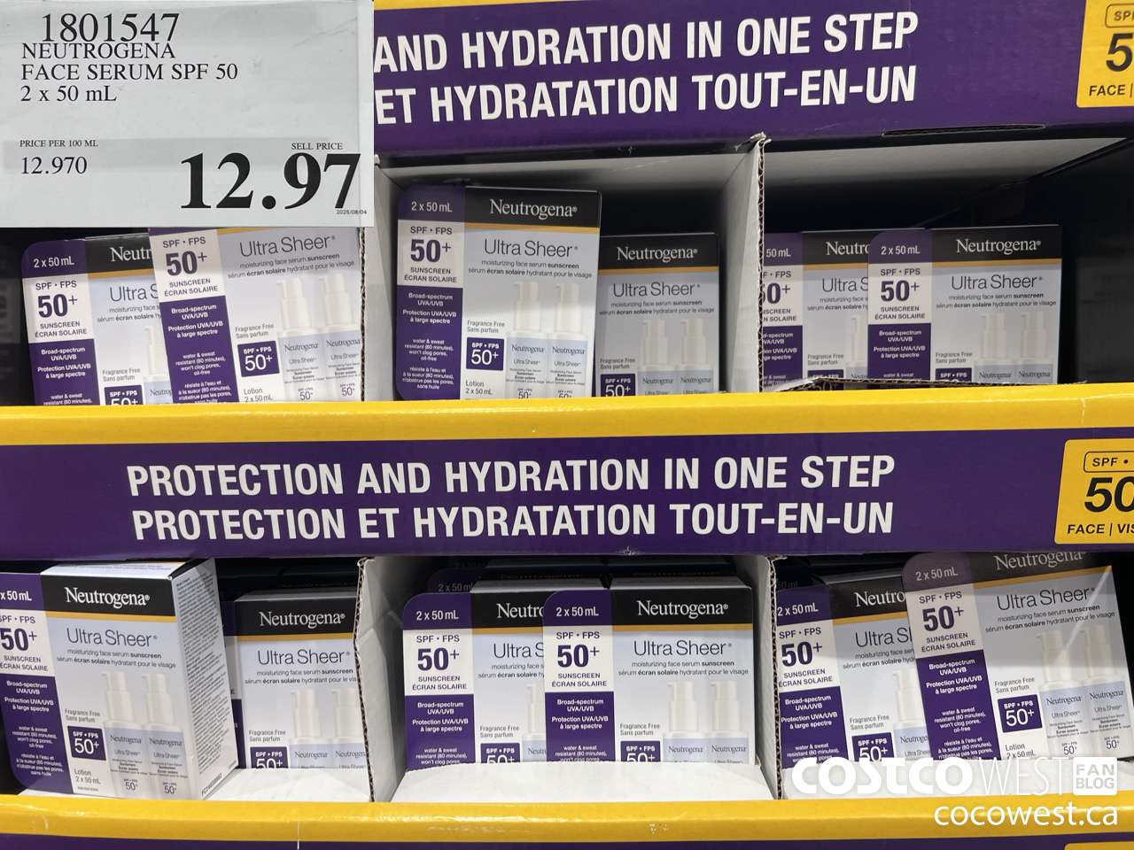 1801547 NEUTROGENA FACE SERUM SPF 50 2 X 50ML $12.97