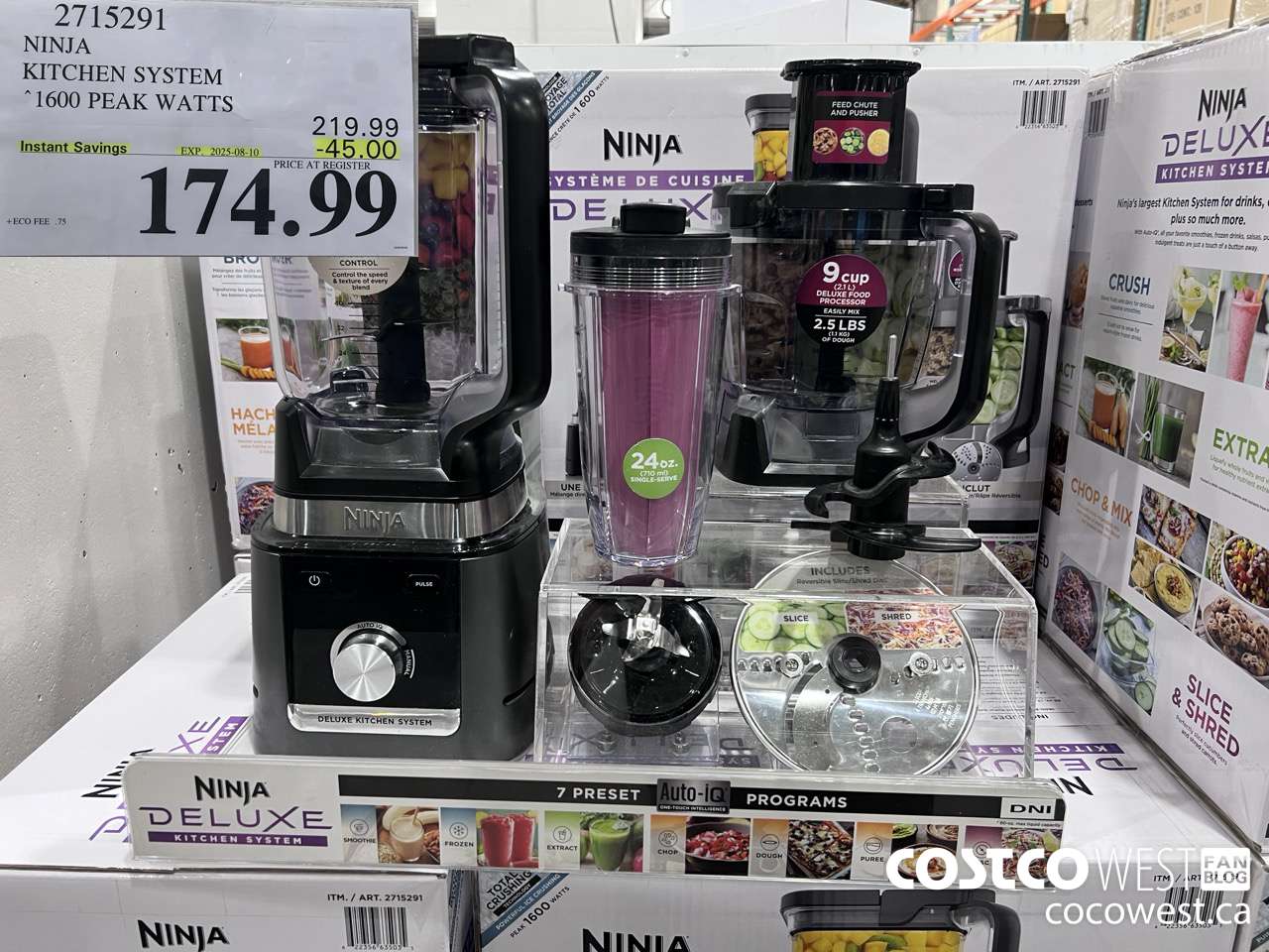 2715291 NINJA KITCHEN SYSTEM 1600 PEAK WATTS ($45.00 INSTANT SAVINGS EXPIRES ON 2025-08-10) $174.99