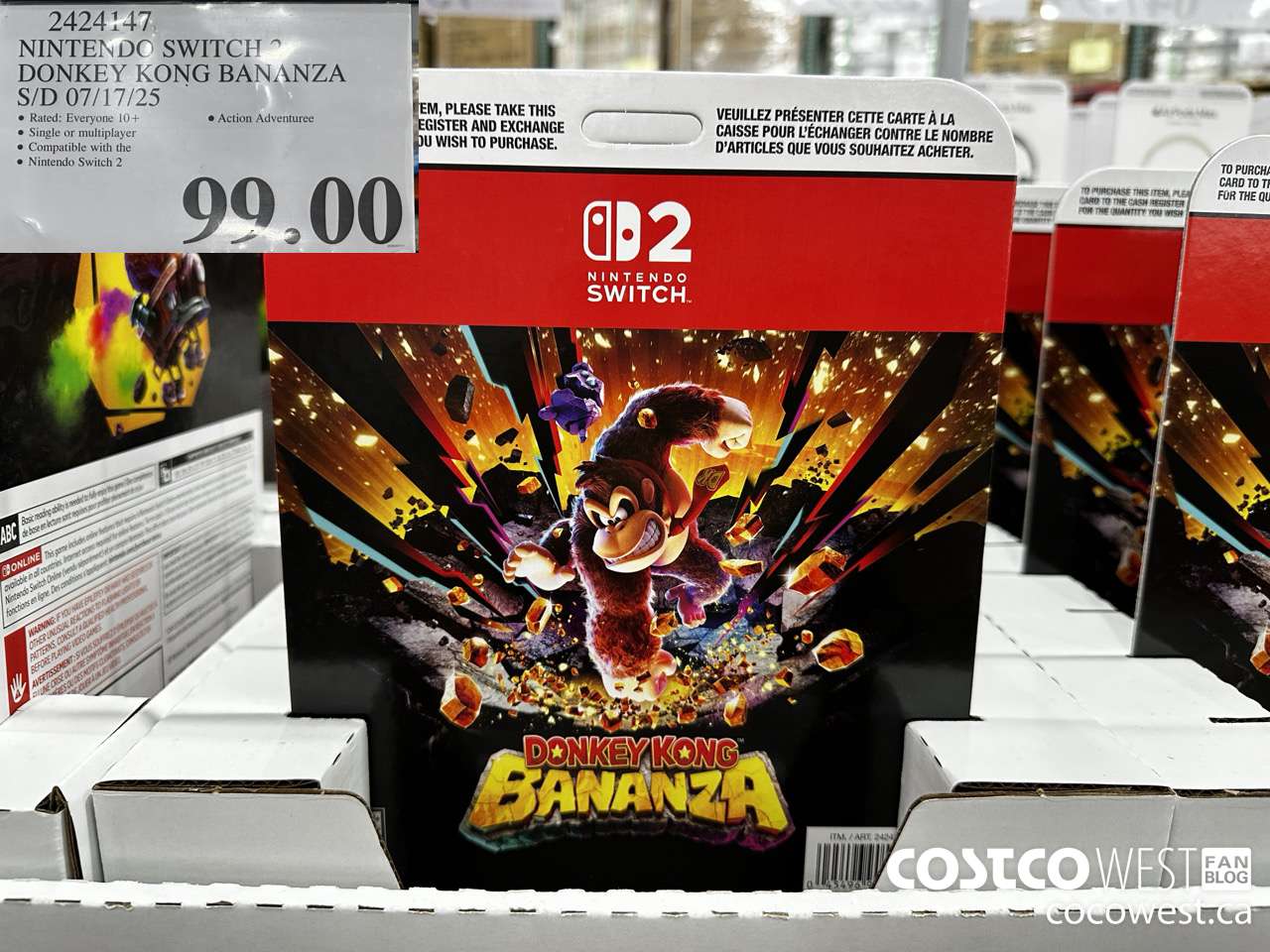 2424147 NINTENDO SWITCH 2 DONKEY KONG BANANZA S/D 07/17/25 $99.99
