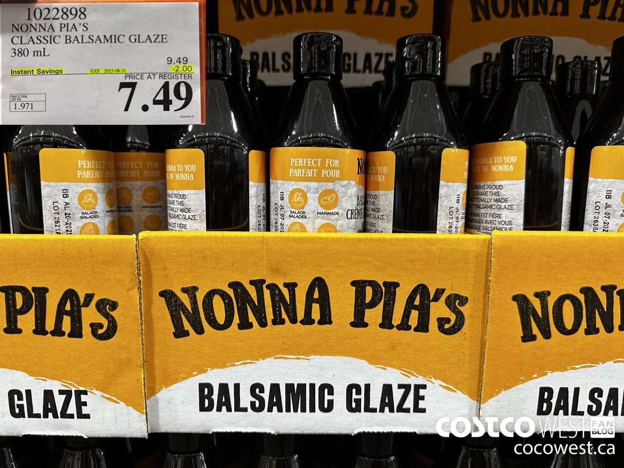 1022898 NONNA PIA'S GOURMET BALSAMIC REDUCTION 380 ML ($2.00 INSTANT SAVINGS EXPIRES ON 2025-08-31) $7.49