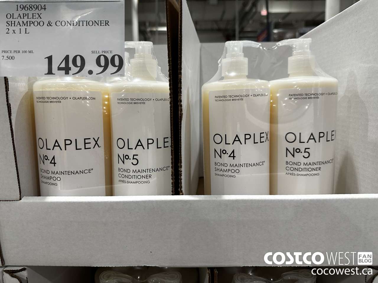 1968904 OLAPLEX SHAMPOO & CONDITIONER 2 X 1L $149.99
