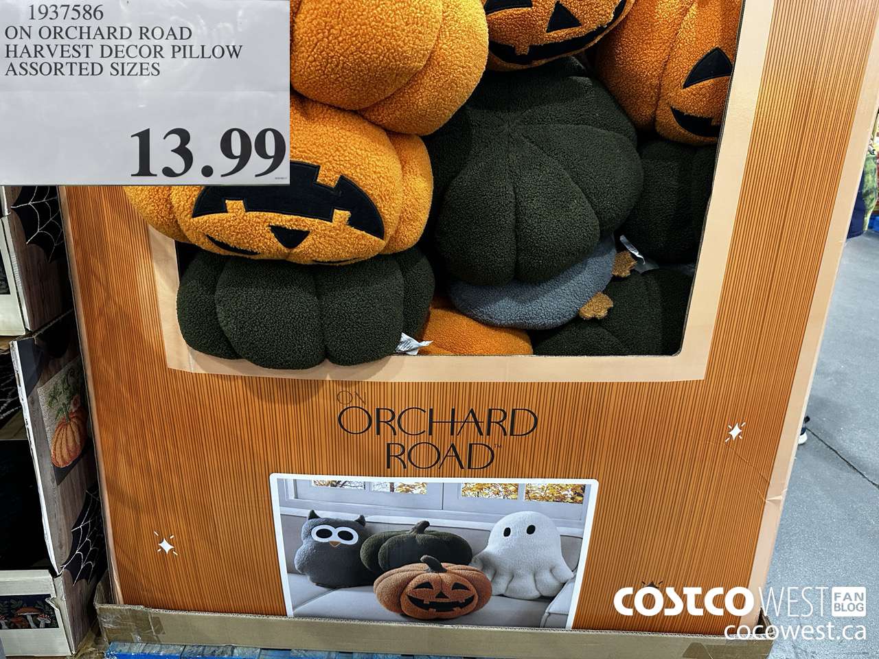 1937586 ON ORCHARD ROAD HARVEST DECOR PILLOW ASSORTED SIZES $13.99