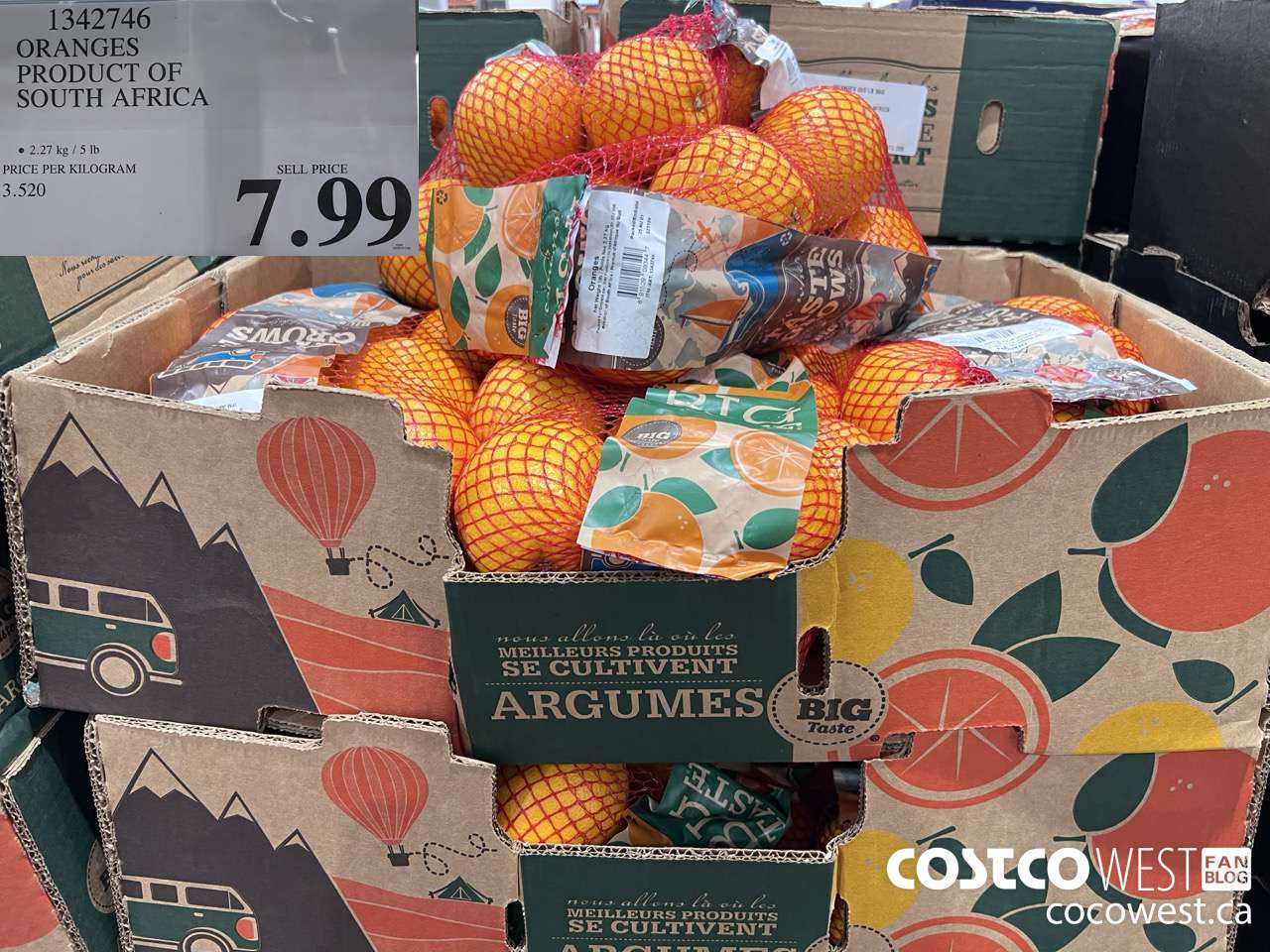 1342746 ORANGES PRODUCT OF SOUTH AFRICA $7.99