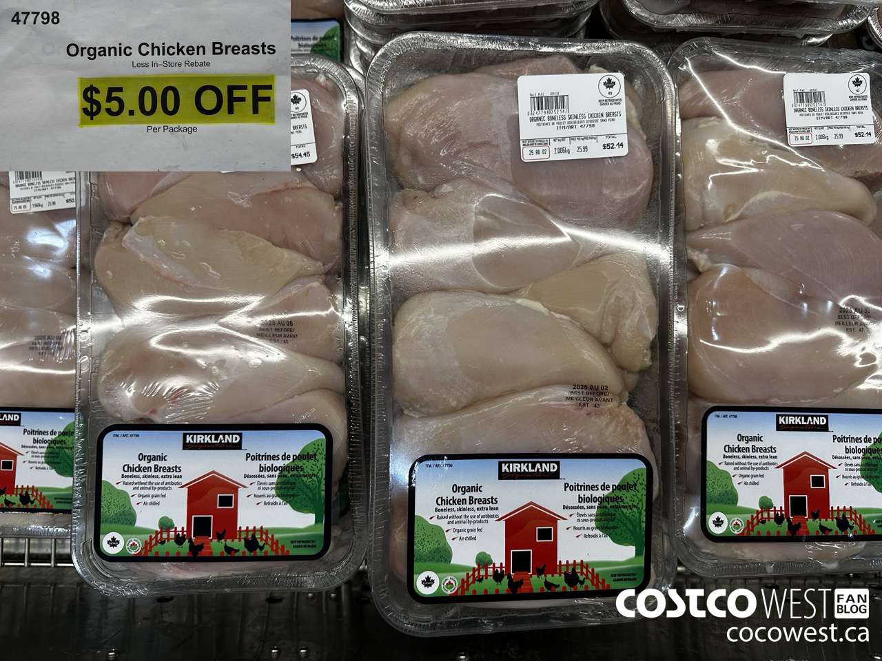 47798 ORGANIC CHICKEN BREASTS ($5.00 INSTANT SAVINGS)