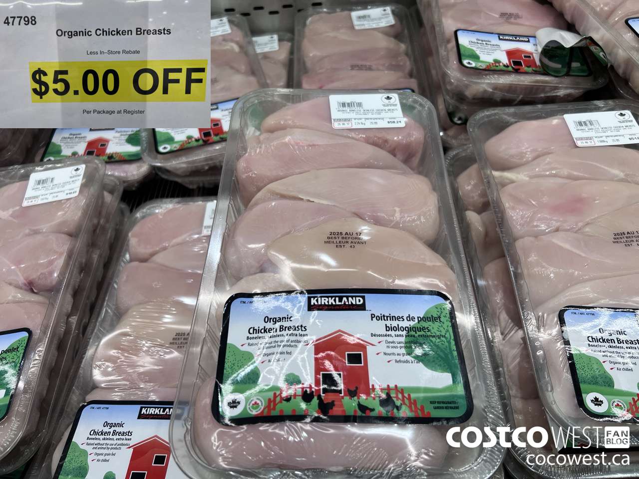 47798 ORGANIC CHICKEN BREASTS ($5.00 INSTANT SAVINGS)