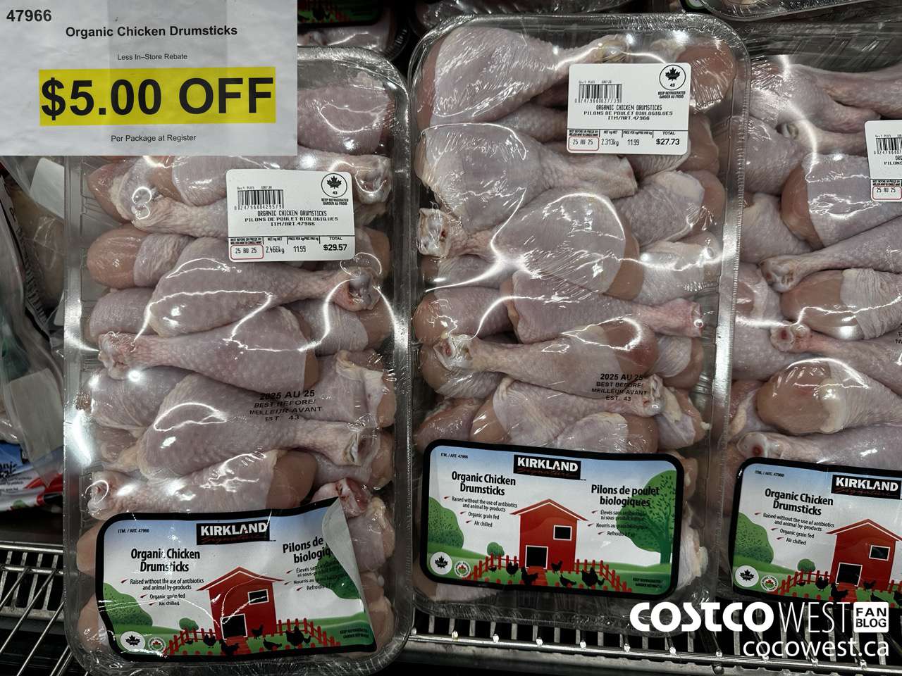 47966 ORGANIC CHICKEN DRUMSTICKS ($5.00 INSTANT SAVINGS)