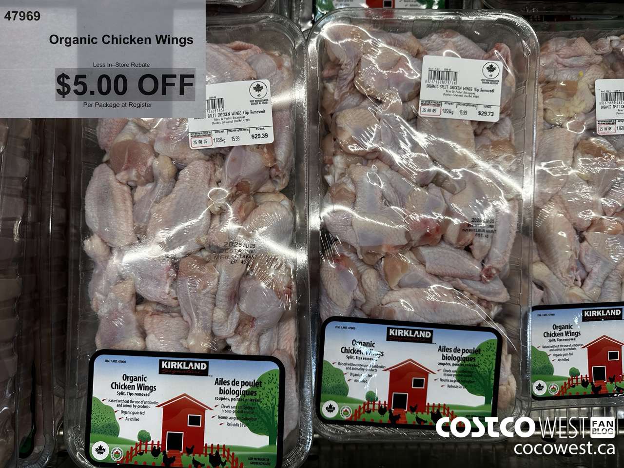 47969 ORGANIC CHICKEN WINGS ($5.00 INSTANT SAVINGS)