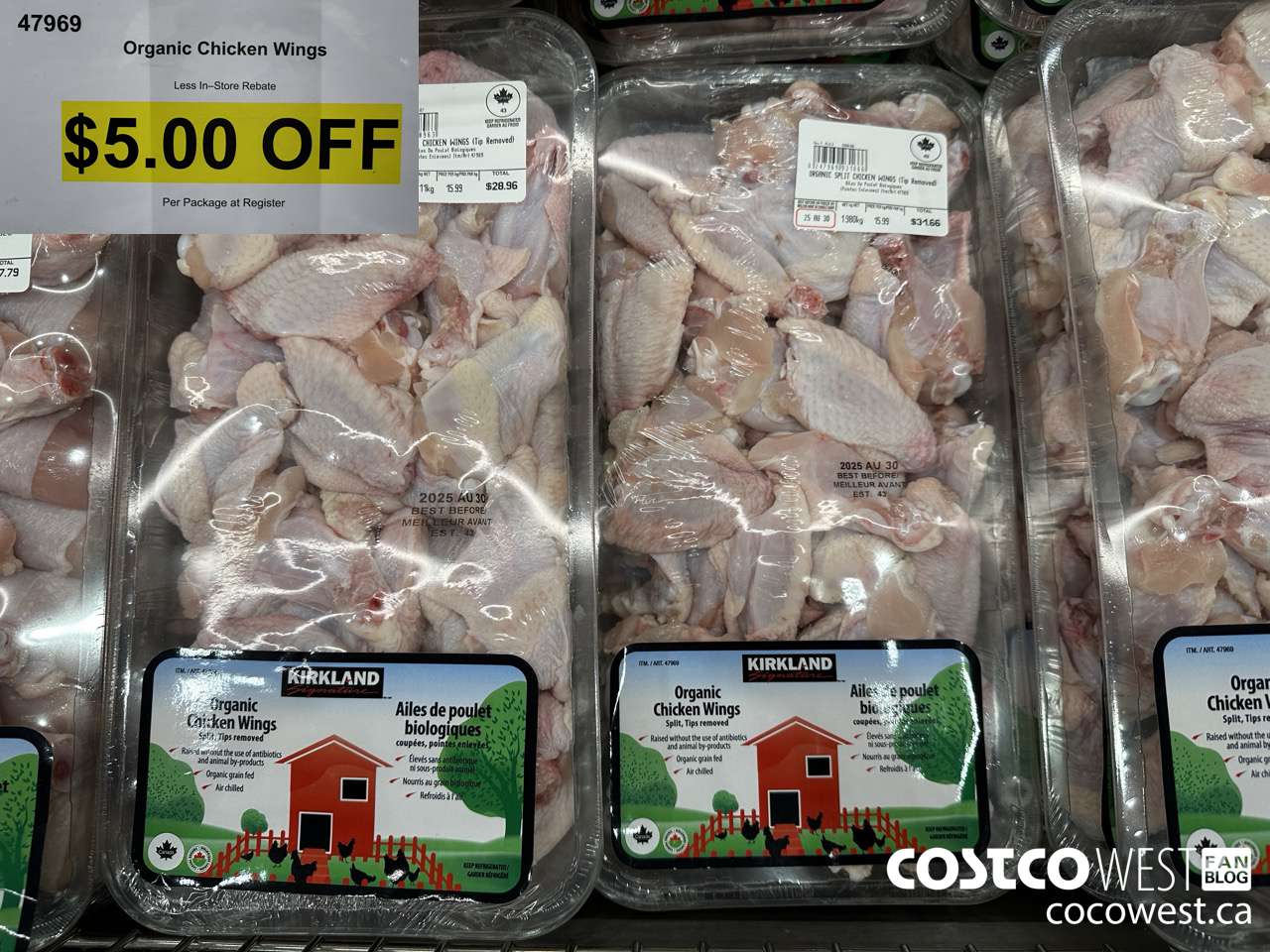 47969 ORGANIC SPLIT CHICKEN WINGS (TIP REMOVED) ($5.00 INSTANT SAVINGS)