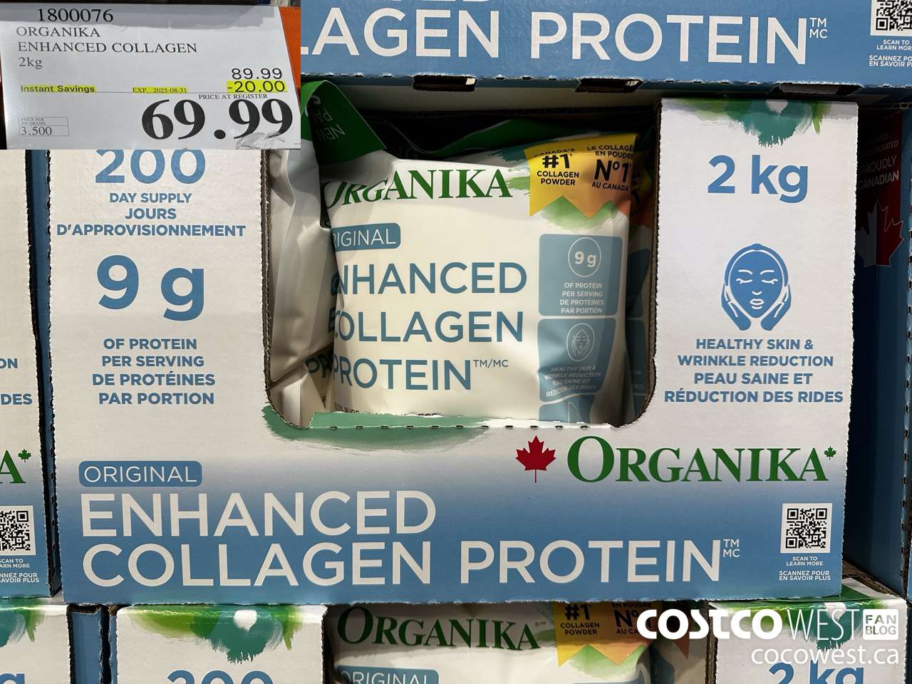 1800076 ORGANIKA ENHANCED COLLAGEN 2KG ($20.00 INSTANT SAVINGS EXPIRES ON 2025-08-31) $69.99