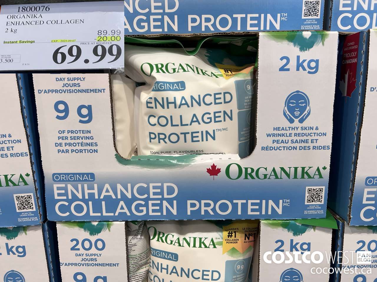 1800076 ORGANIKA ENHANCED COLLAGEN 2KG ($20.00 INSTANT SAVINGS EXPIRES ON 2025-09-07) $69.99