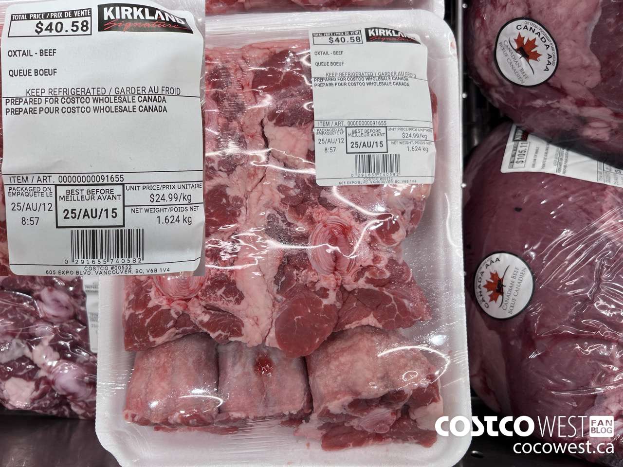 91655 OXTAIL BEEF $24.99