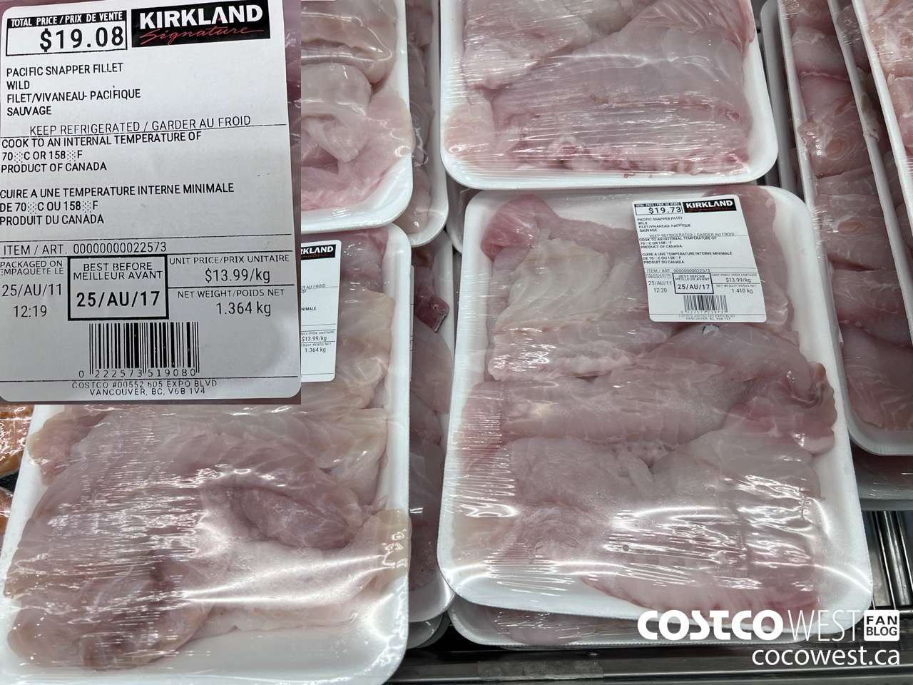 22573 PACIFIC SNAPPER FILLET WILD $13.99