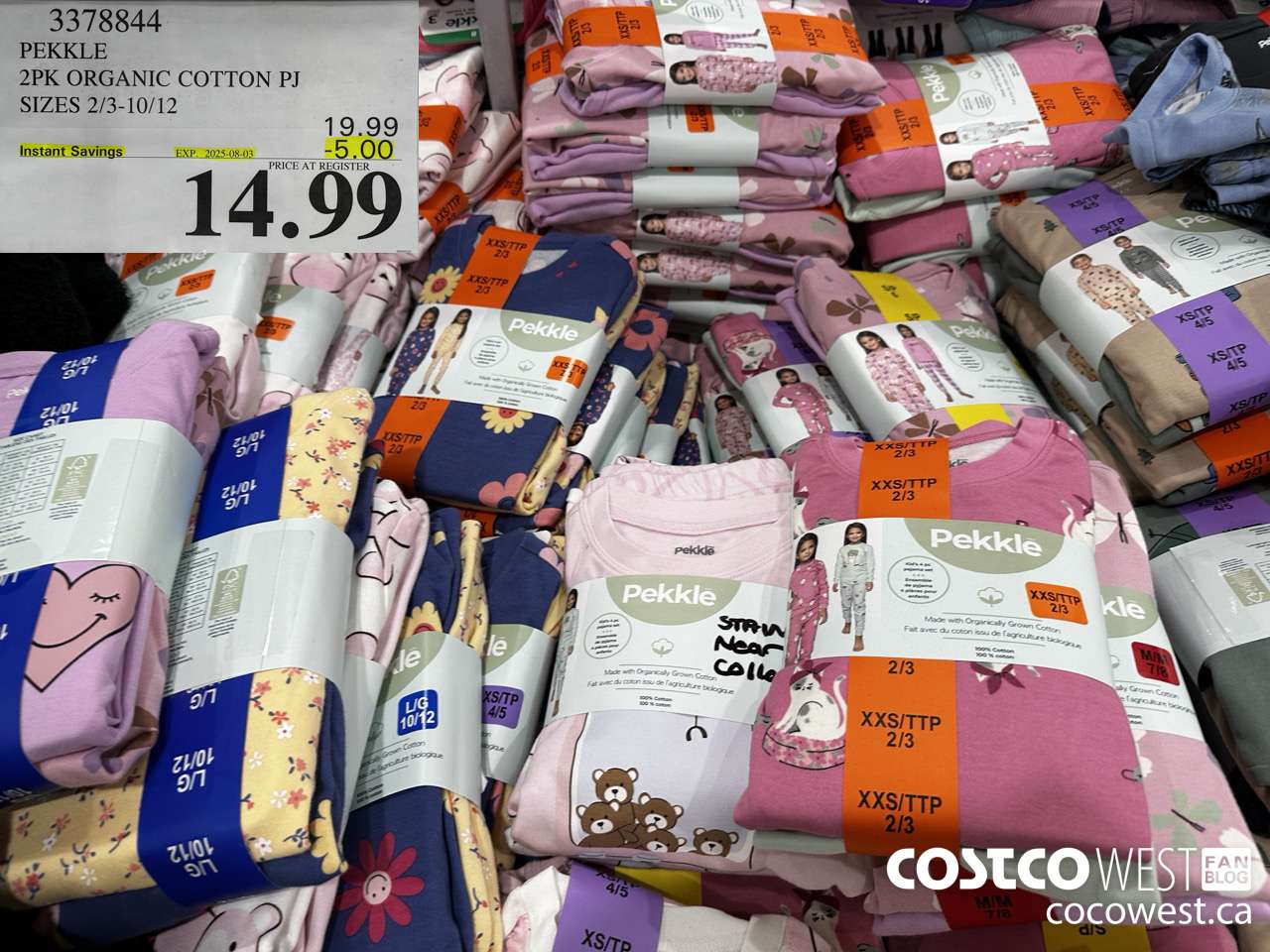 3378844 PEKKLE 4PC ORGANIC COTTON PJ SIZES 2/3-10/12 ($5.00 INSTANT SAVINGS EXPIRES ON 2025-08-03) $14.99