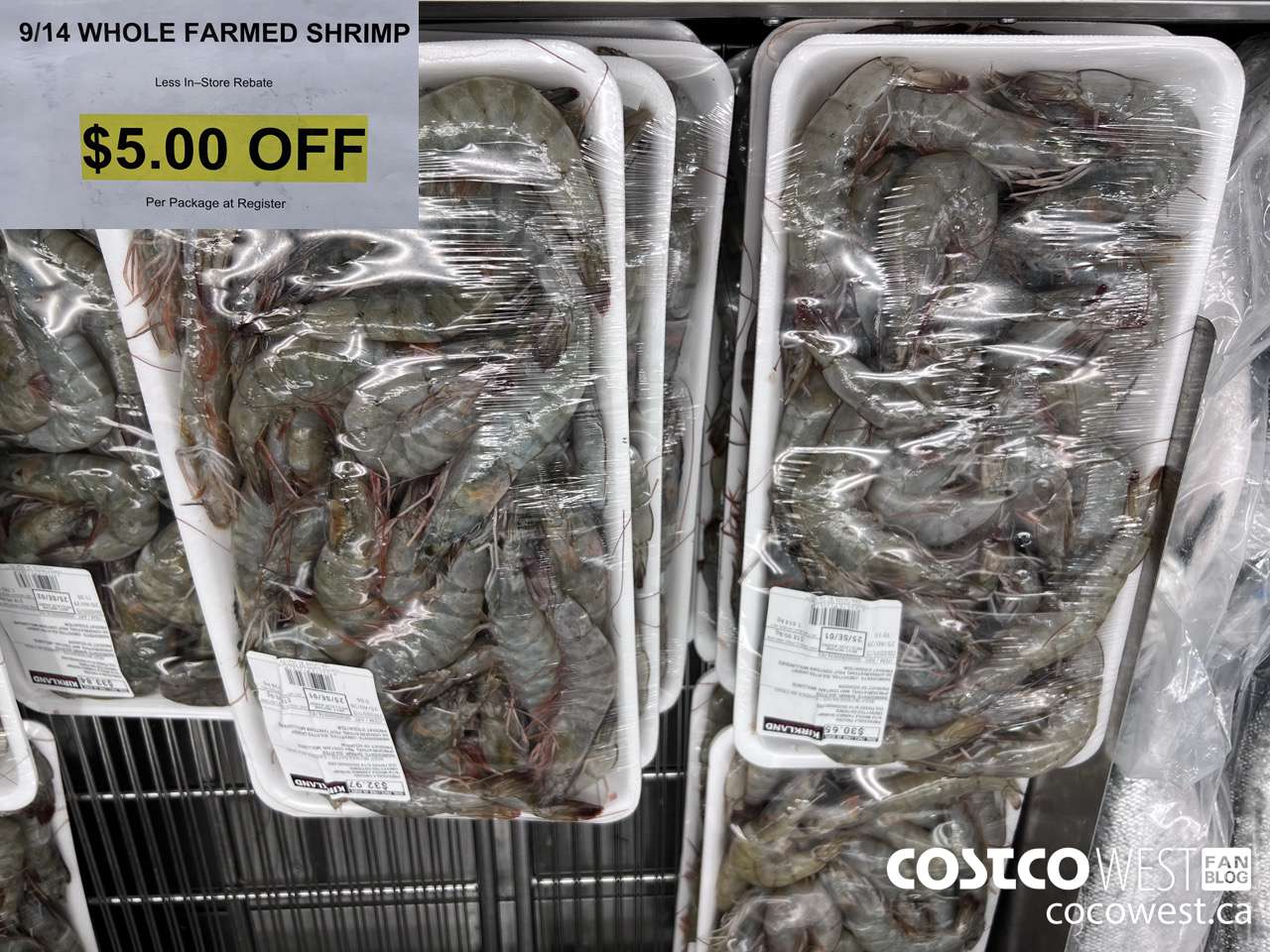 16783 PREVIOUSLY FROZEN 9/14 WHOLE FARMED SHRIMP ($5.00 INSTANT SAVINGS)