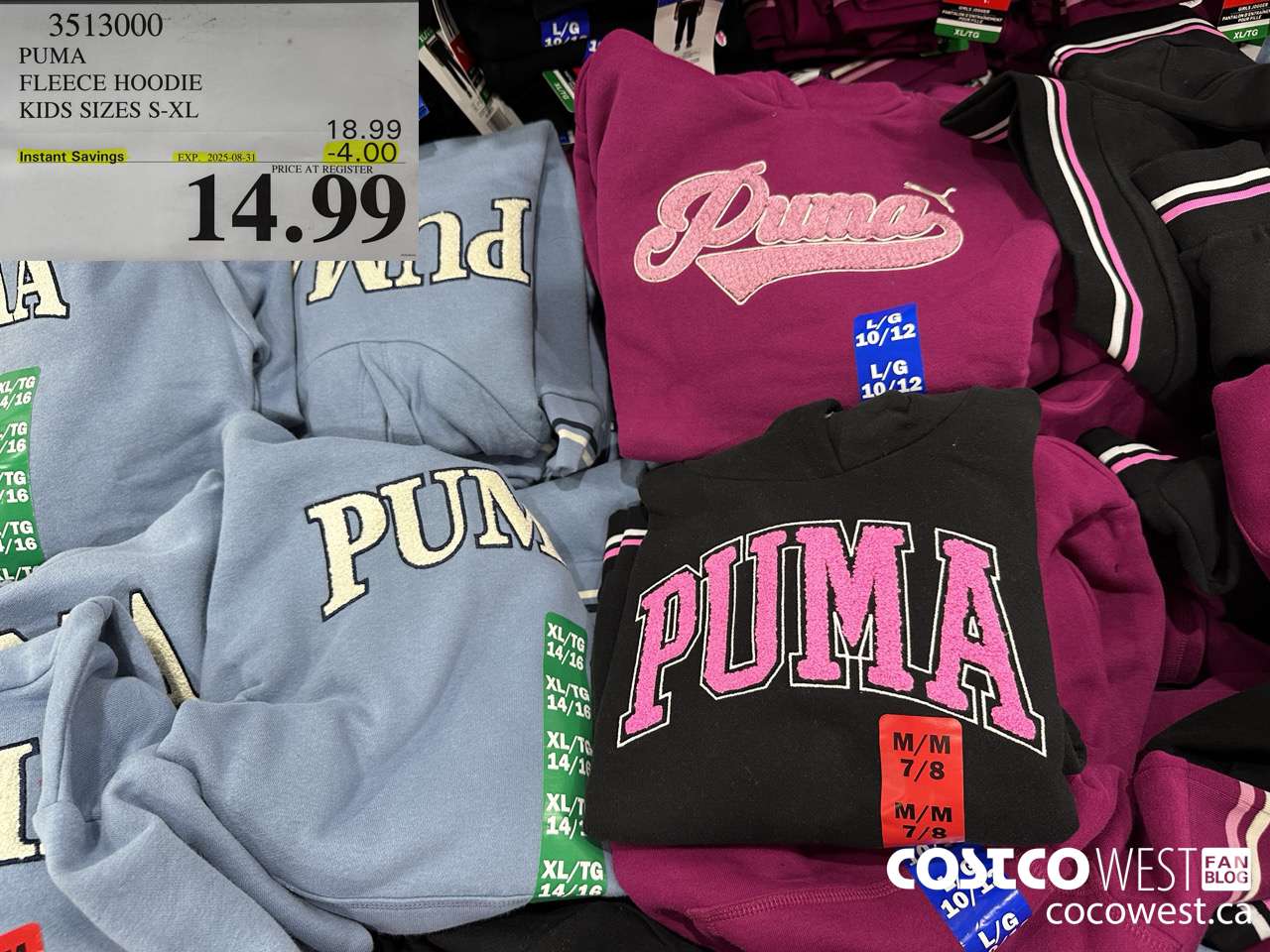 3513000 PUMA FLEECE HOODIE GIRLS SIZES S-XL ($4.00 INSTANT SAVINGS EXPIRES ON 2025-08-31) $14.99