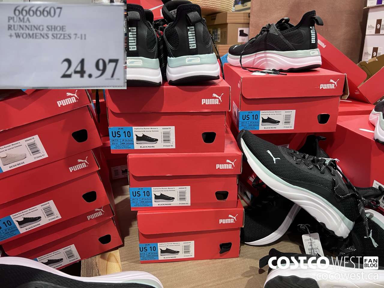 6666607 PUMA RUNNING SHOE WOMENS SIZES 7-11 $24.97