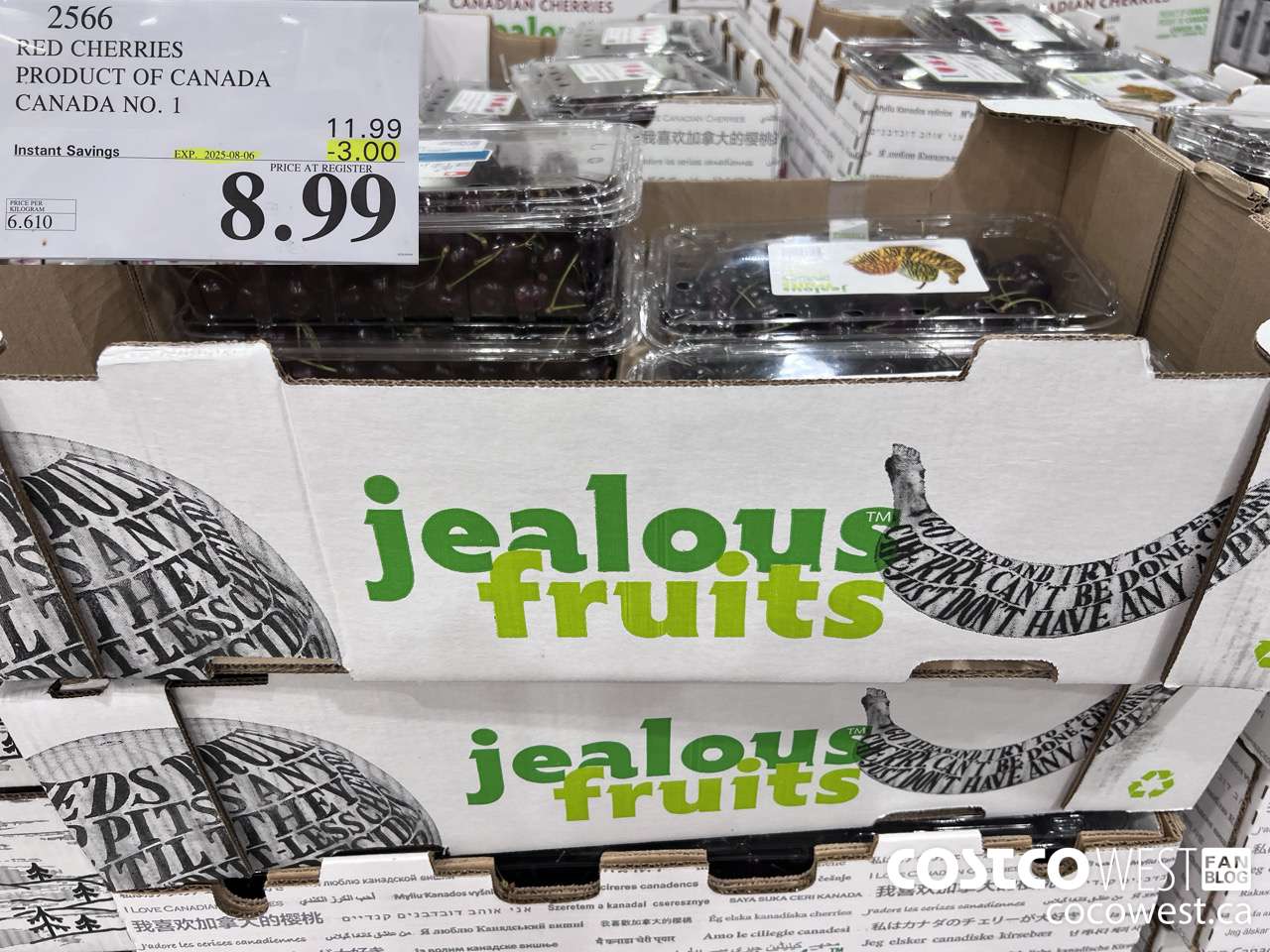 2566 RED CHERRIES PRODUCT OF CANADA CANADA NO. 1 ($3.00 INSTANT SAVINGS EXPIRES ON 2025-08-06) $8.99