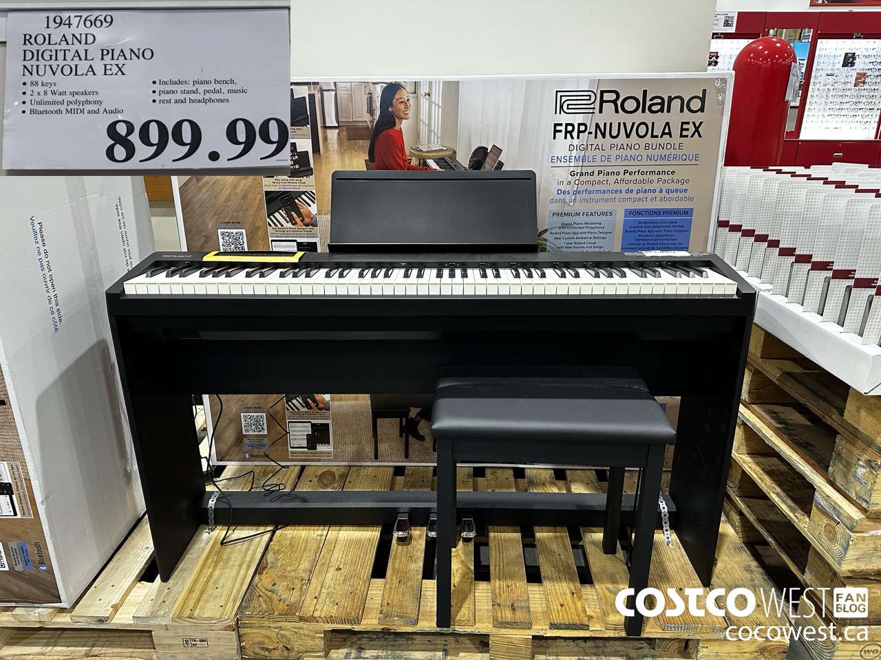 1947669 ROLAND DIGITAL PIANO NUVOLA EX $899.99