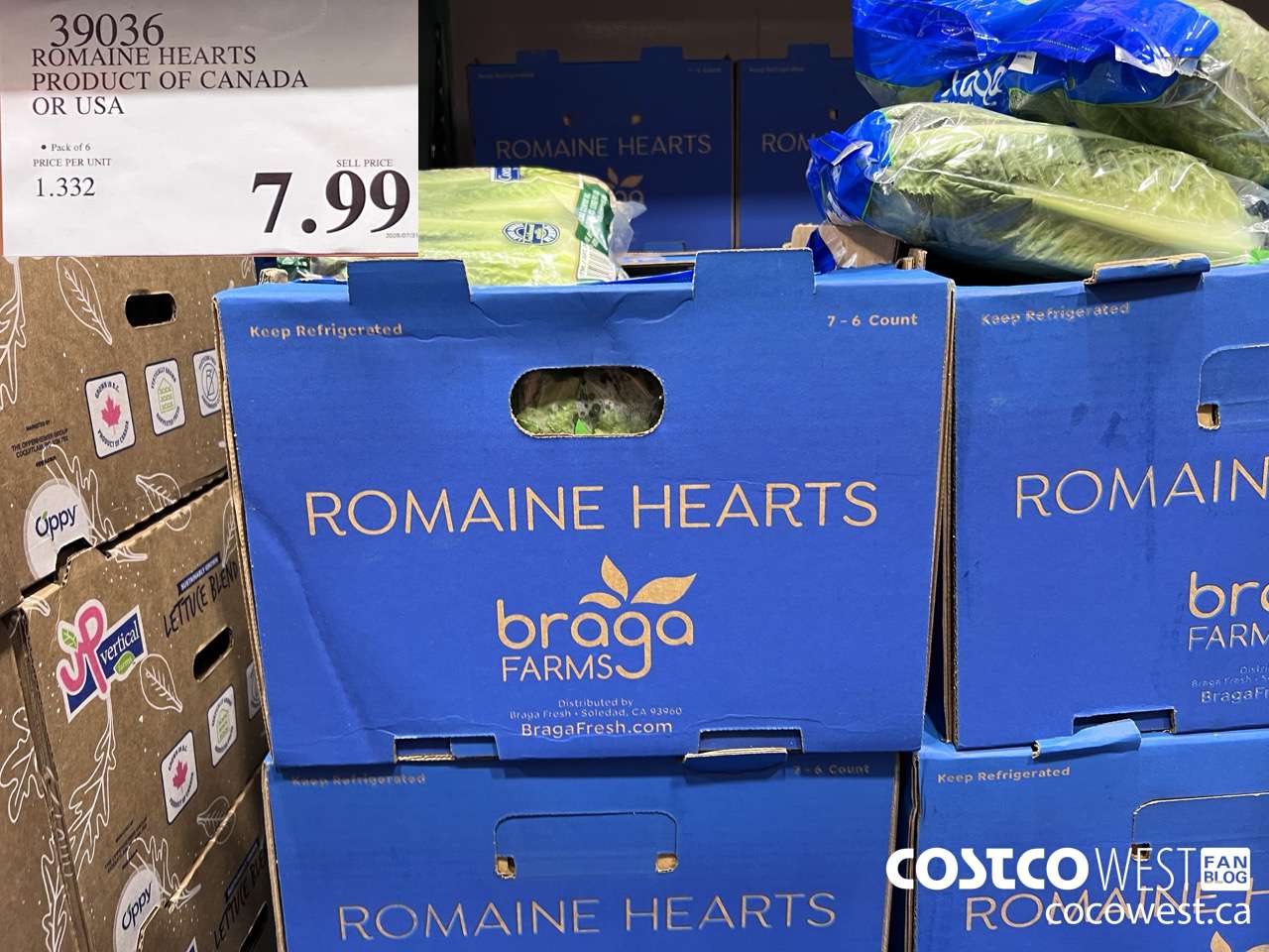 39036 ROMAINE HEARTS PRODUCT OF CANADA OR USA $7.99