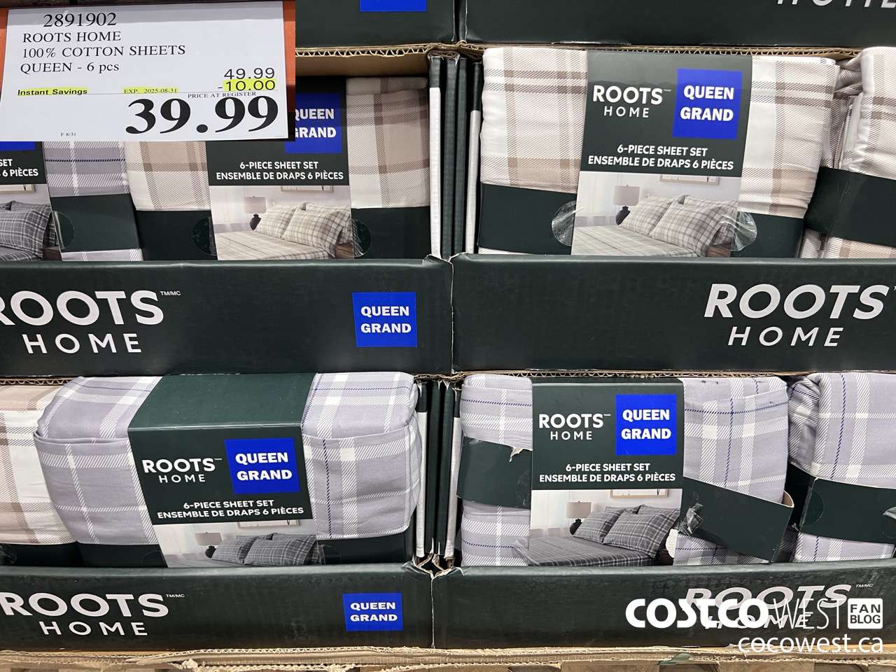 2891902 ROOTS HOME COTTON SHEETS QUEEN 6PC ($10.00 INSTANT SAVINGS EXPIRES ON 2025-08-31) $39.99