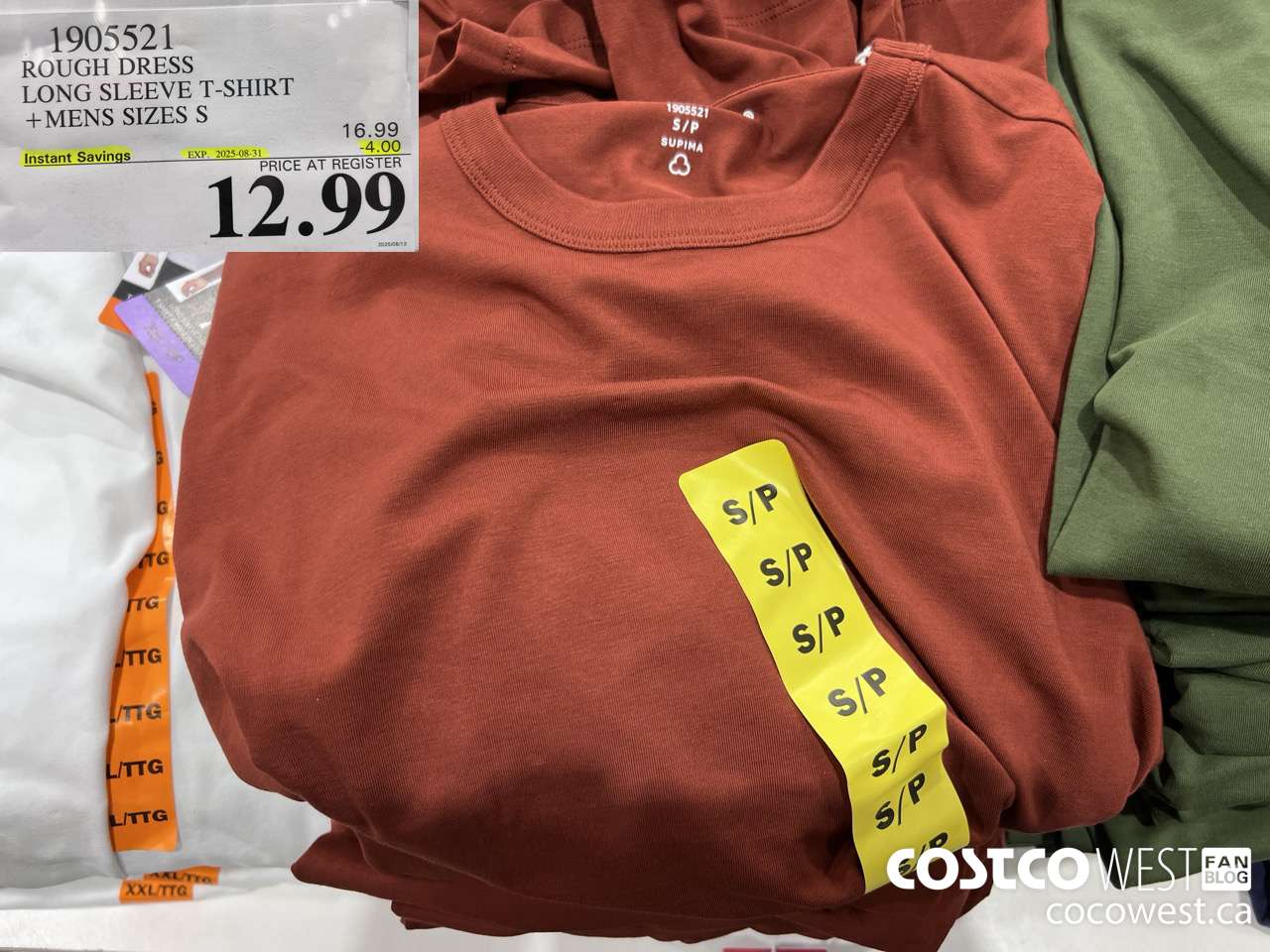 1905521 ROUGH DRESS LONG SLEEVE T-SHIRT MENS SIZES S ($4.00 INSTANT SAVINGS EXPIRES ON 2025-08-31) $12.99