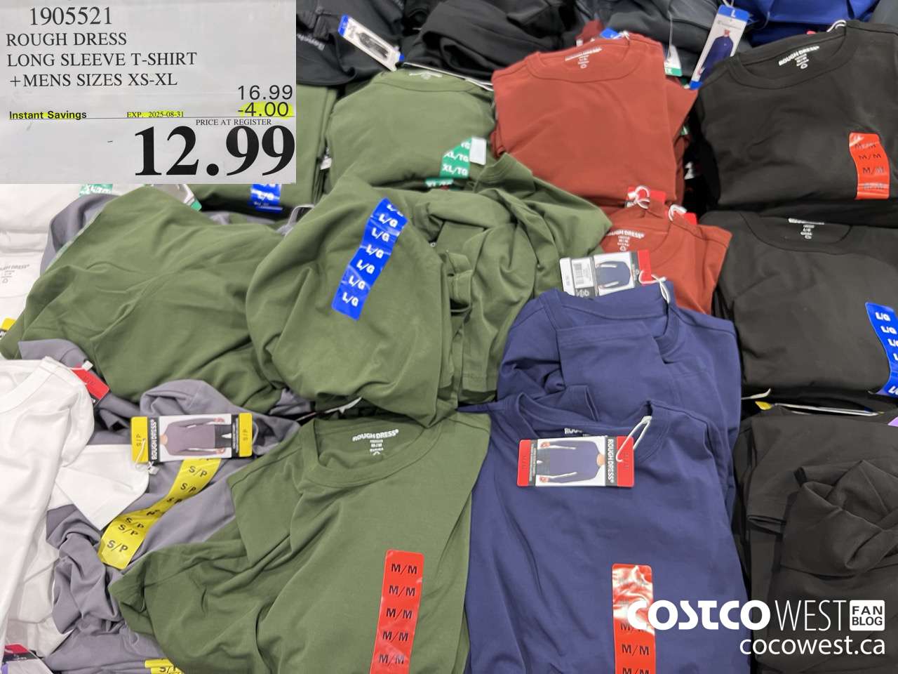 1905521 ROUGH DRESS LONG SLEEVE T-SHIRT MENS SIZES XS-XL ($4.00 INSTANT SAVINGS EXPIRES ON 2025-08-31) $12.99