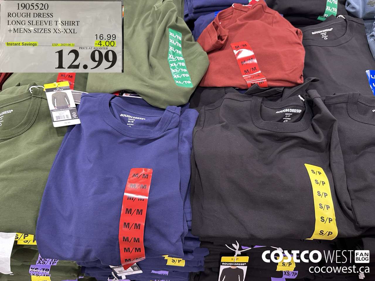 1905520 ROUGH DRESS LONG SLEEVE T-SHIRT MENS SIZES XS-XXL ($4.00 INSTANT SAVINGS EXPIRES ON 2025-08-31) $12.99