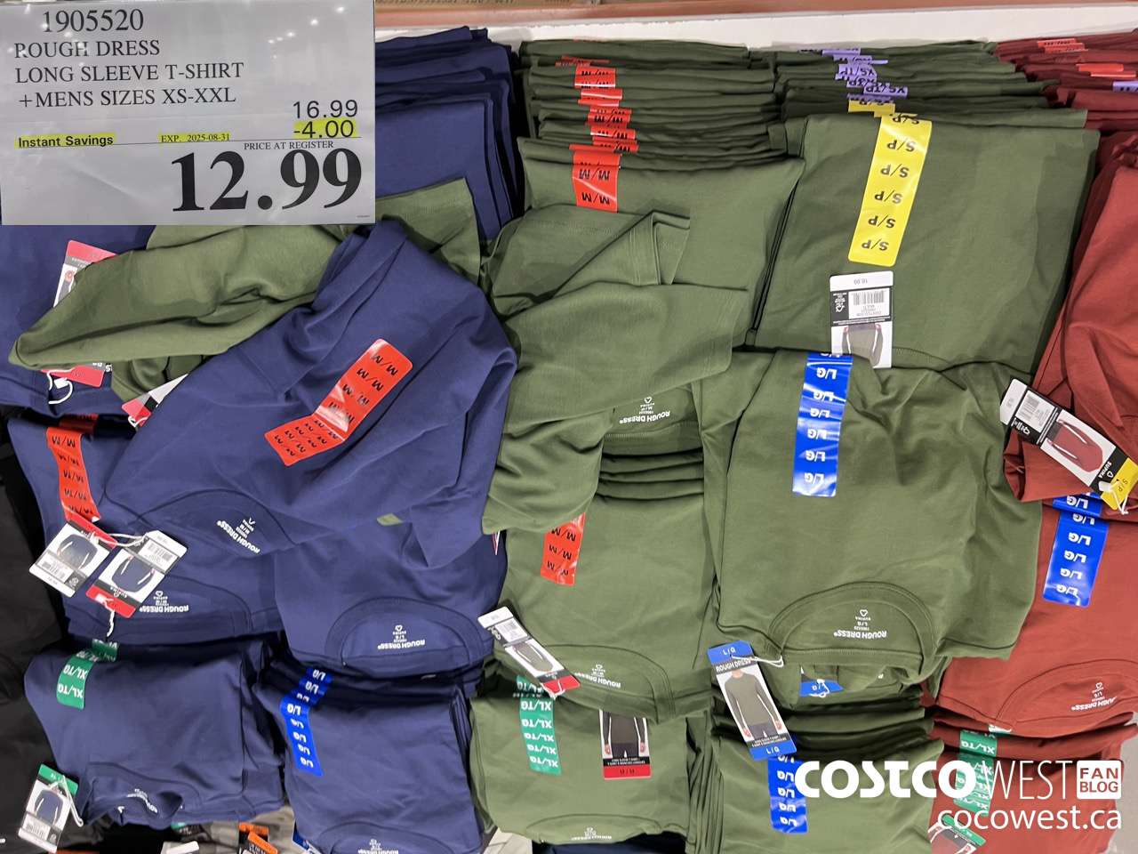 1905520 ROUGH DRESS LONG SLEEVE T-SHIRT MENS SIZES XS-XXL ($4.00 INSTANT SAVINGS EXPIRES ON 2025-08-31) $12.99