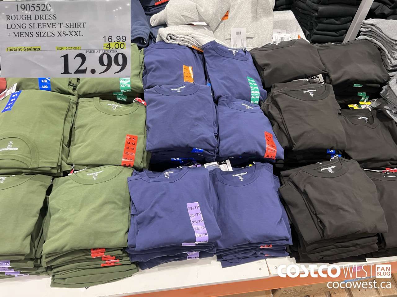 1905520 ROUGH DRESS LONG SLEEVE T-SHIRT MENS SIZES XS-XXL ($4.00 INSTANT SAVINGS EXPIRES ON 2025-08-31) $12.99