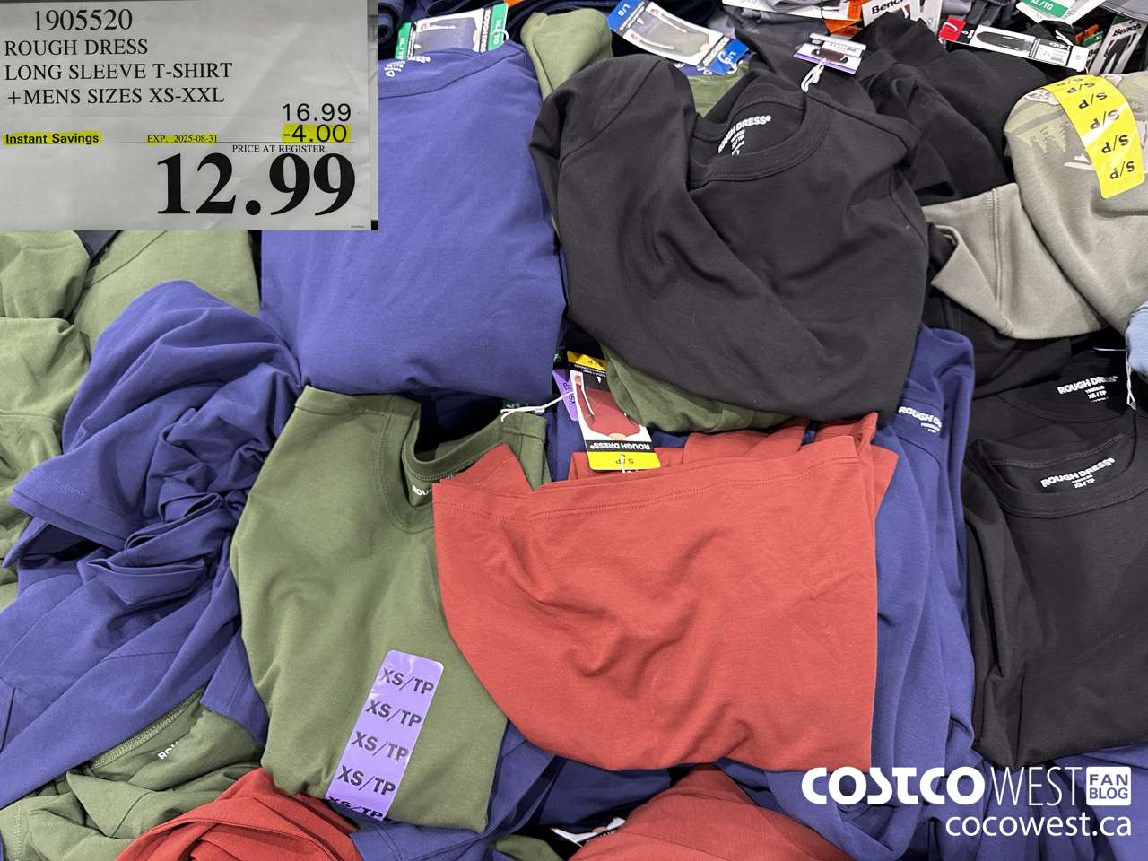 1905520 ROUGH DRESS LONG SLEEVE T-SHIRT MENS SIZES XS-XXL ($4.00 INSTANT SAVINGS EXPIRES ON 2025-08-31) $12.99