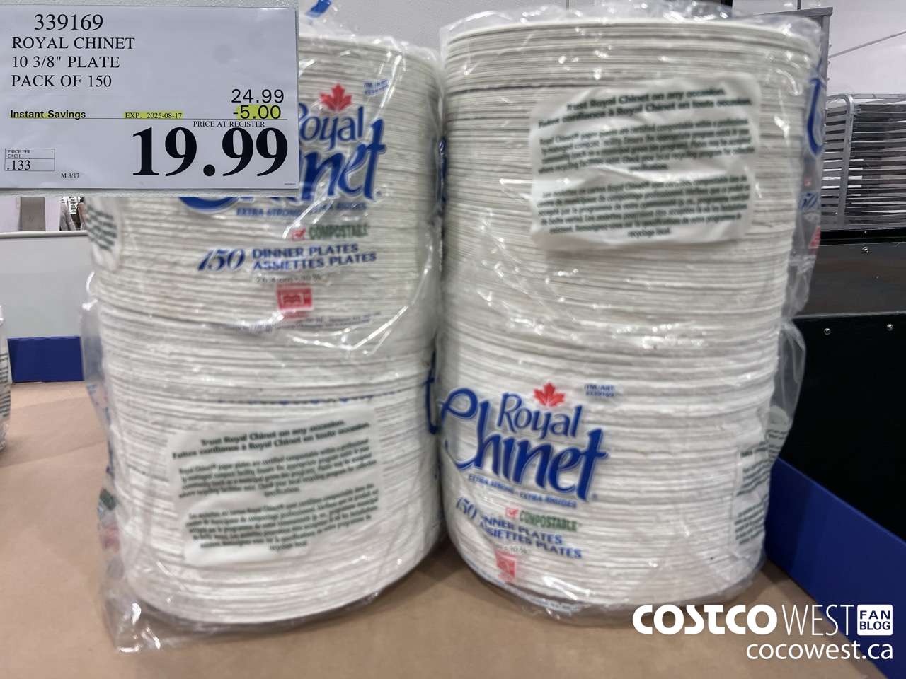 339169 ROYAL CHINET 10 3/8