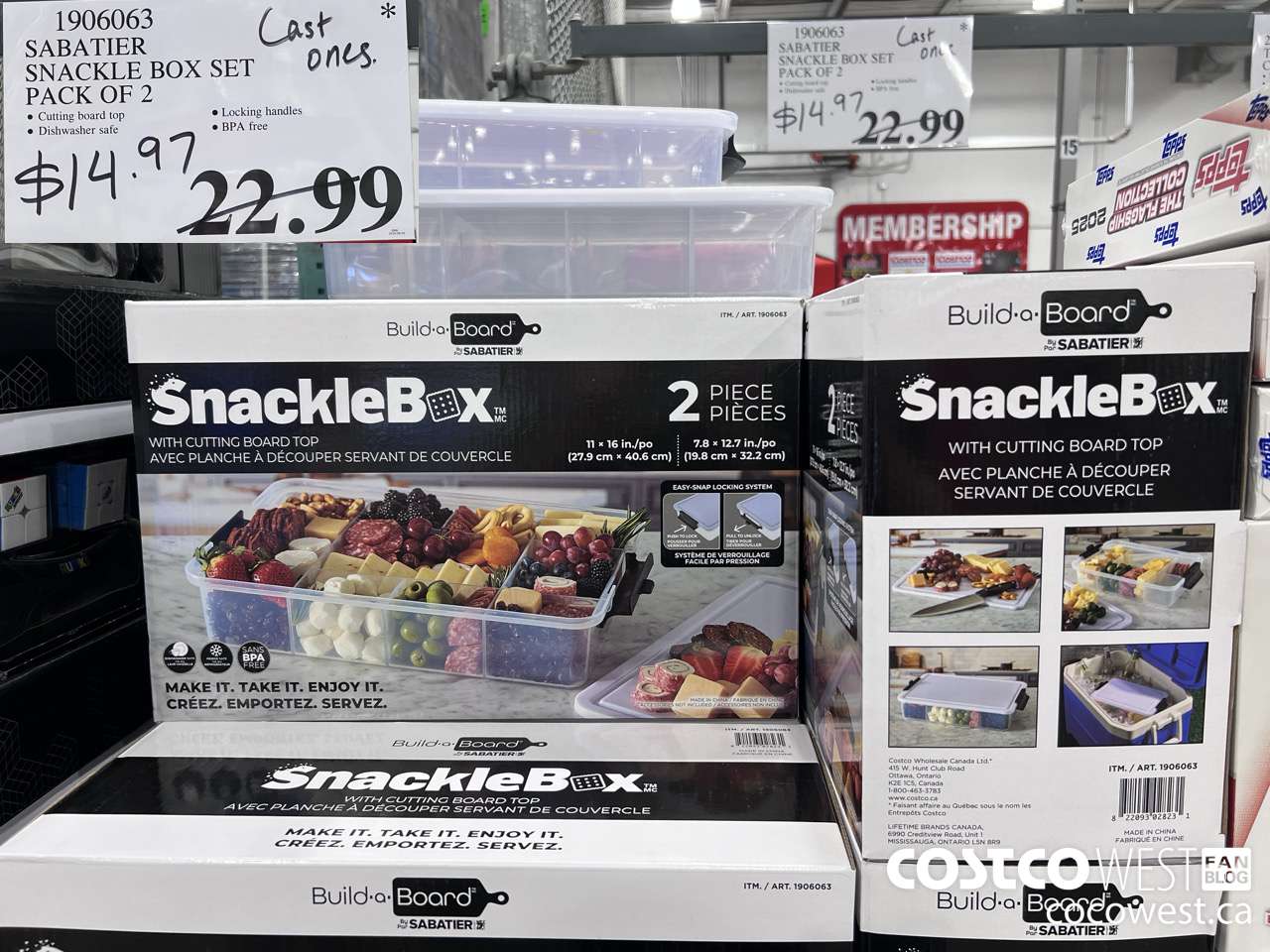 1906063 SABATIER SNACKLE BOX SET PACK OF 2 $14.97