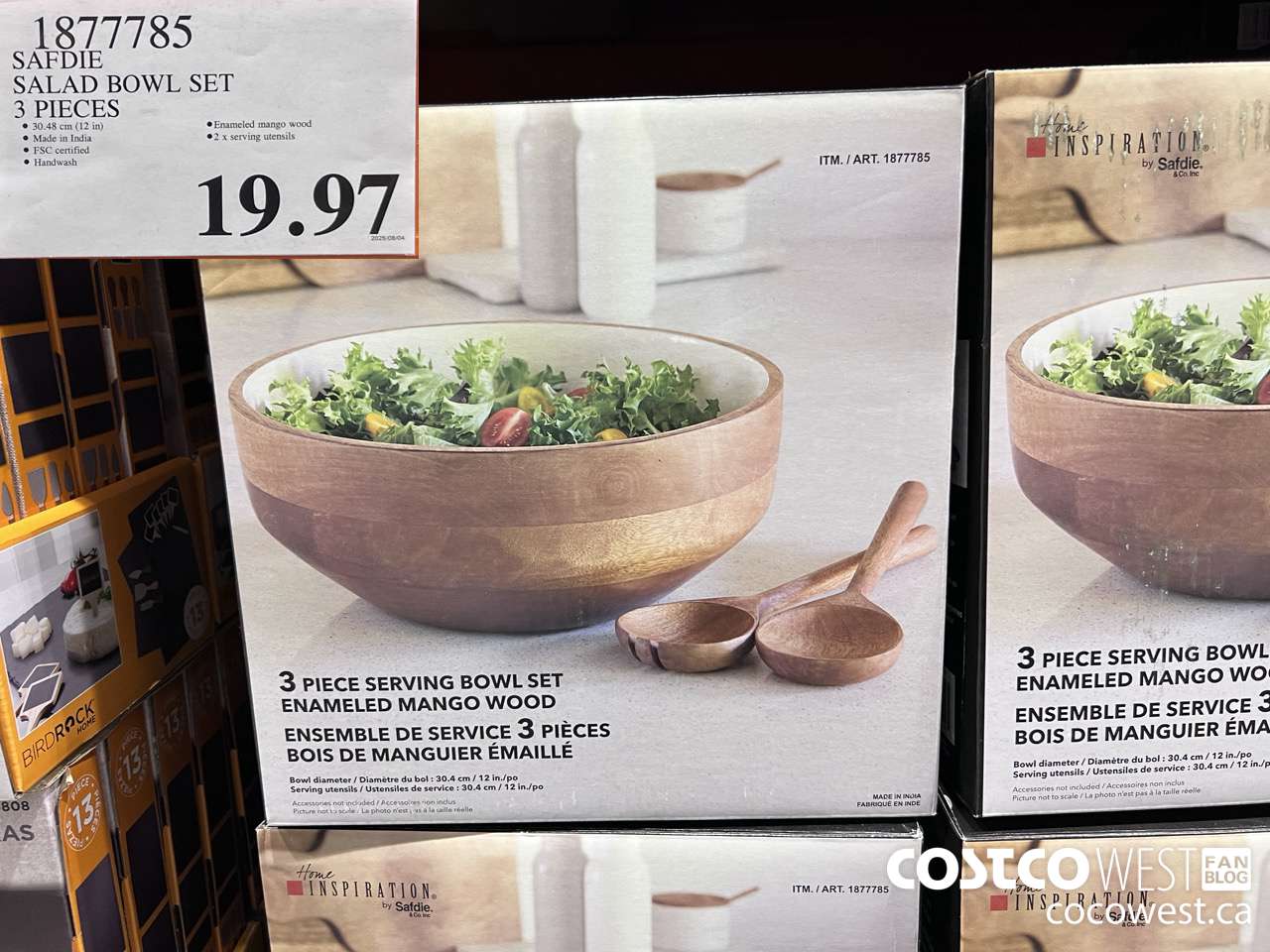 1877785 SAFDIE SALAD BOWL SET 3 PIECES $19.97