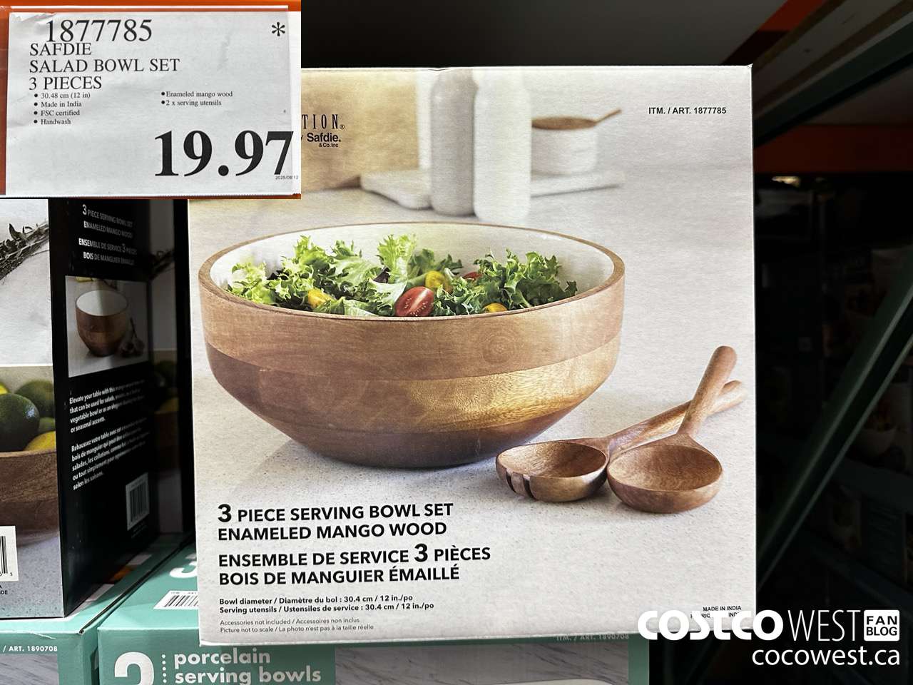 1877785 SAFDIE SALAD BOWL SET 3 PIECES $19.97