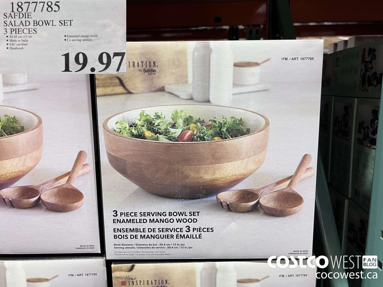 1877785 SAFDIE SALAD BOWL SET 3 PIECES $19.97