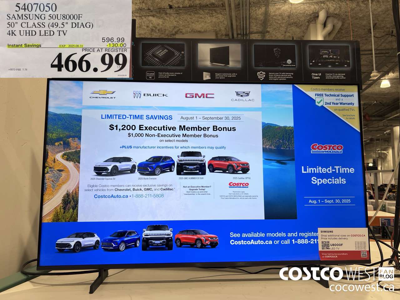 5407050 SAMSUNG 50U8000F 50